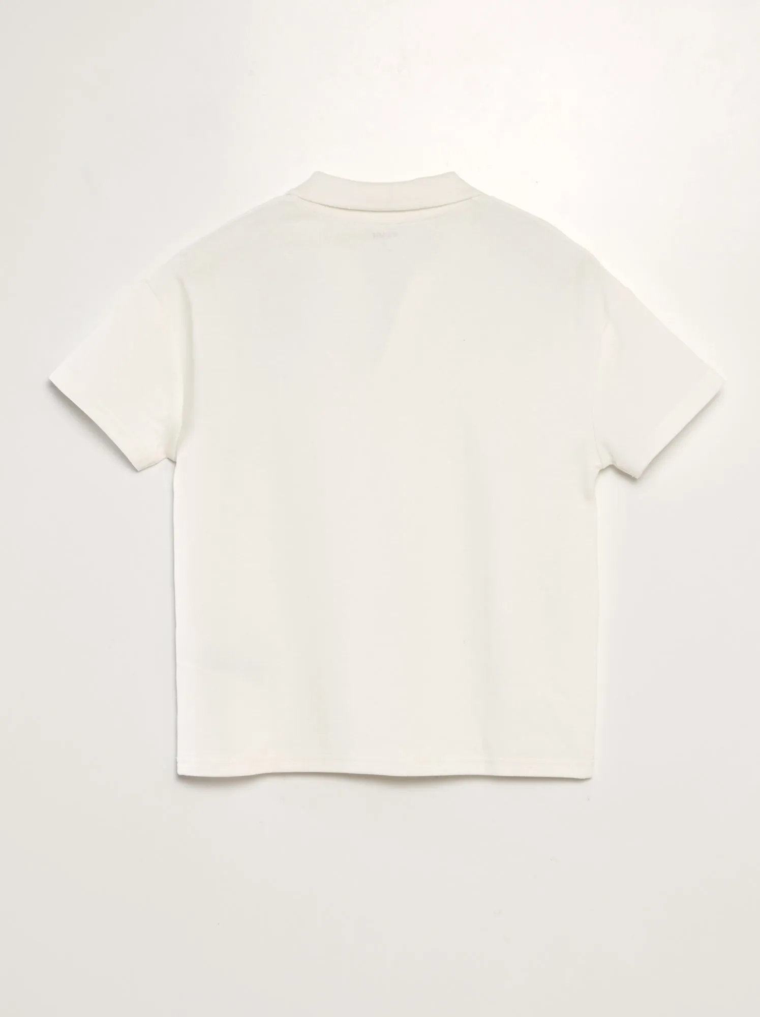 Polo in piqué di cotone - BIANCO
