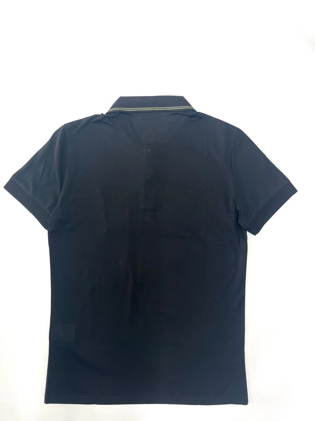 POLO NERA IN COTONE