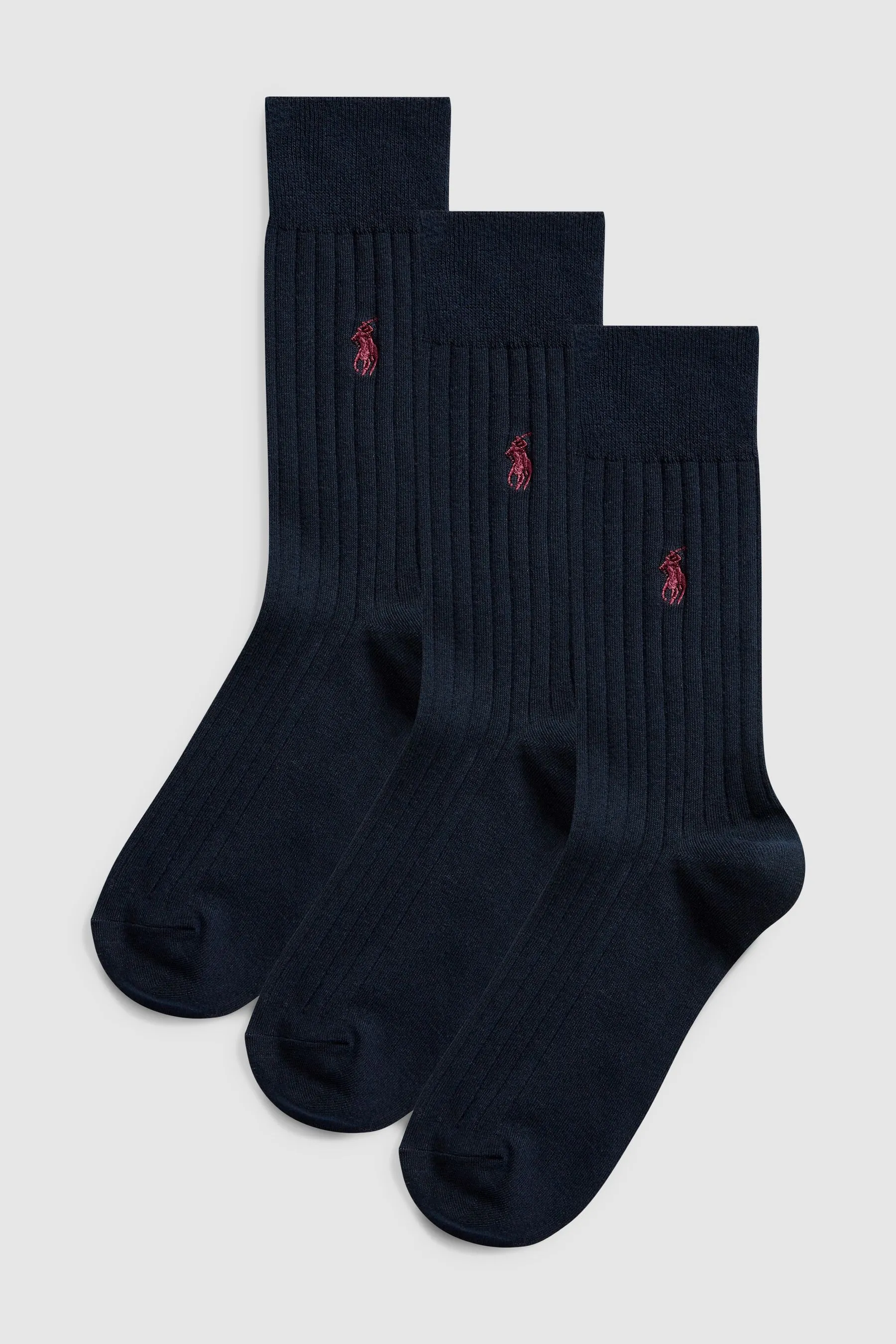 Polo Ralph Lauren Ribbed Crew Sock 3-Pack    