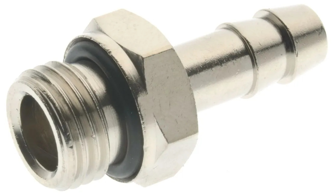 Portagomma RS PRO in Ottone, Diritto, BSPP 3/8" maschio, Ø int. 12mm, 75 bar max