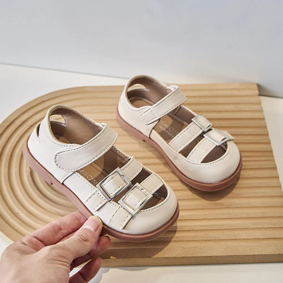 Protezione della punta Sandali per bambini Ragazze Designer di marca Sandalo con piattaforma versatile per ragazza Scarpe estive
