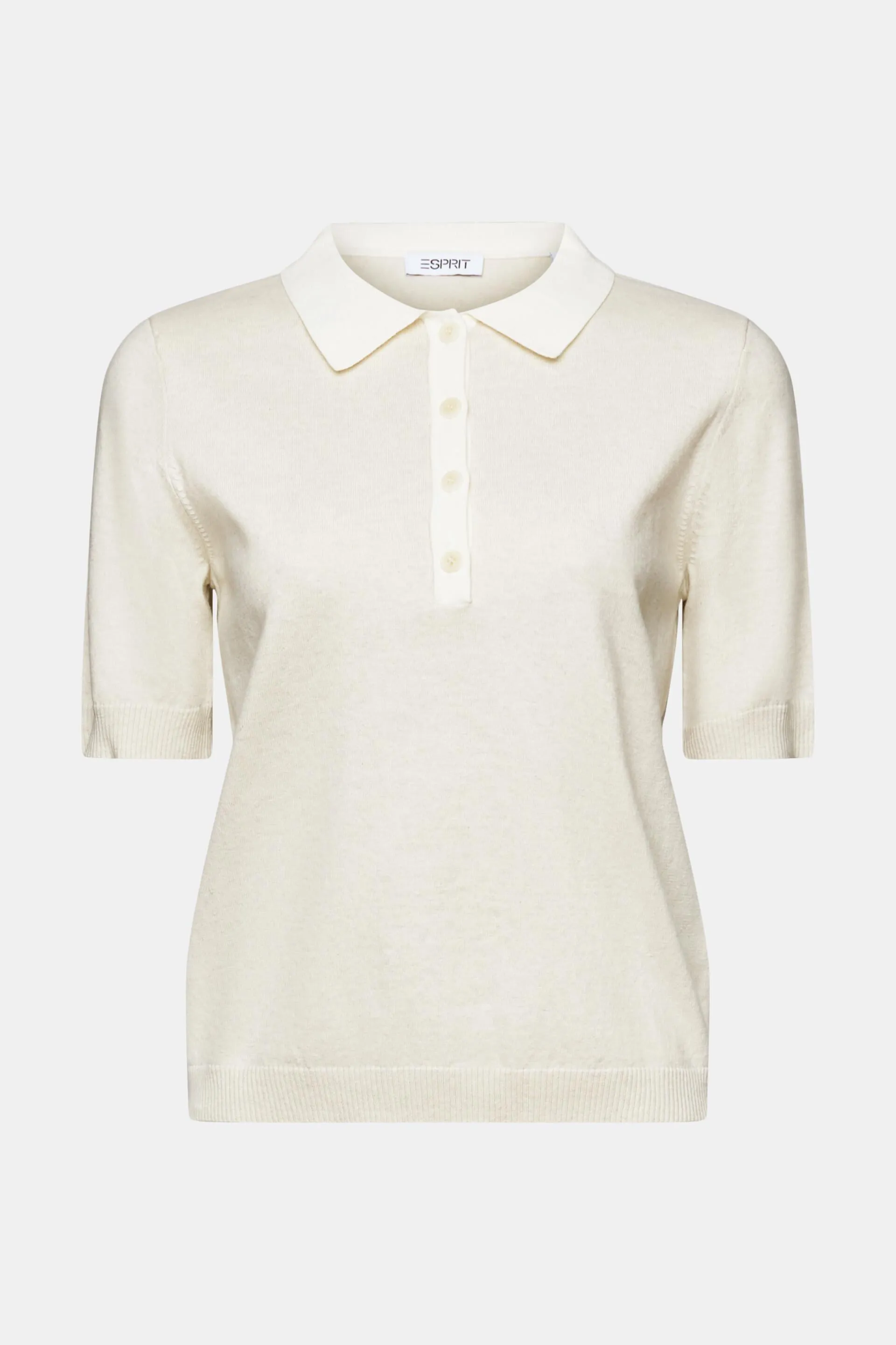 Pullover stile polo in misto cotone