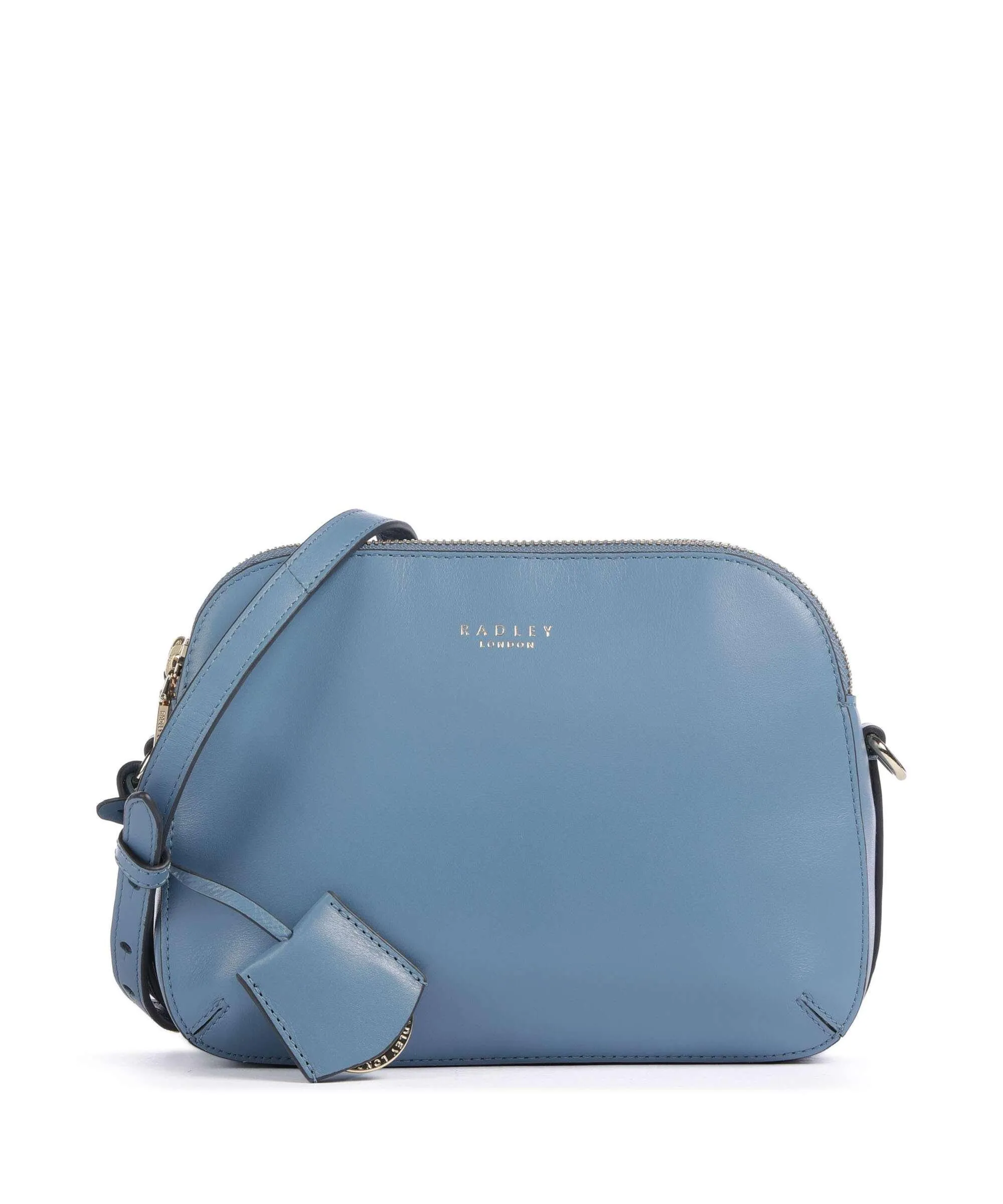  Radley London Dukes Place Borsa a tracolla pelle a grana fine blu-grigio  