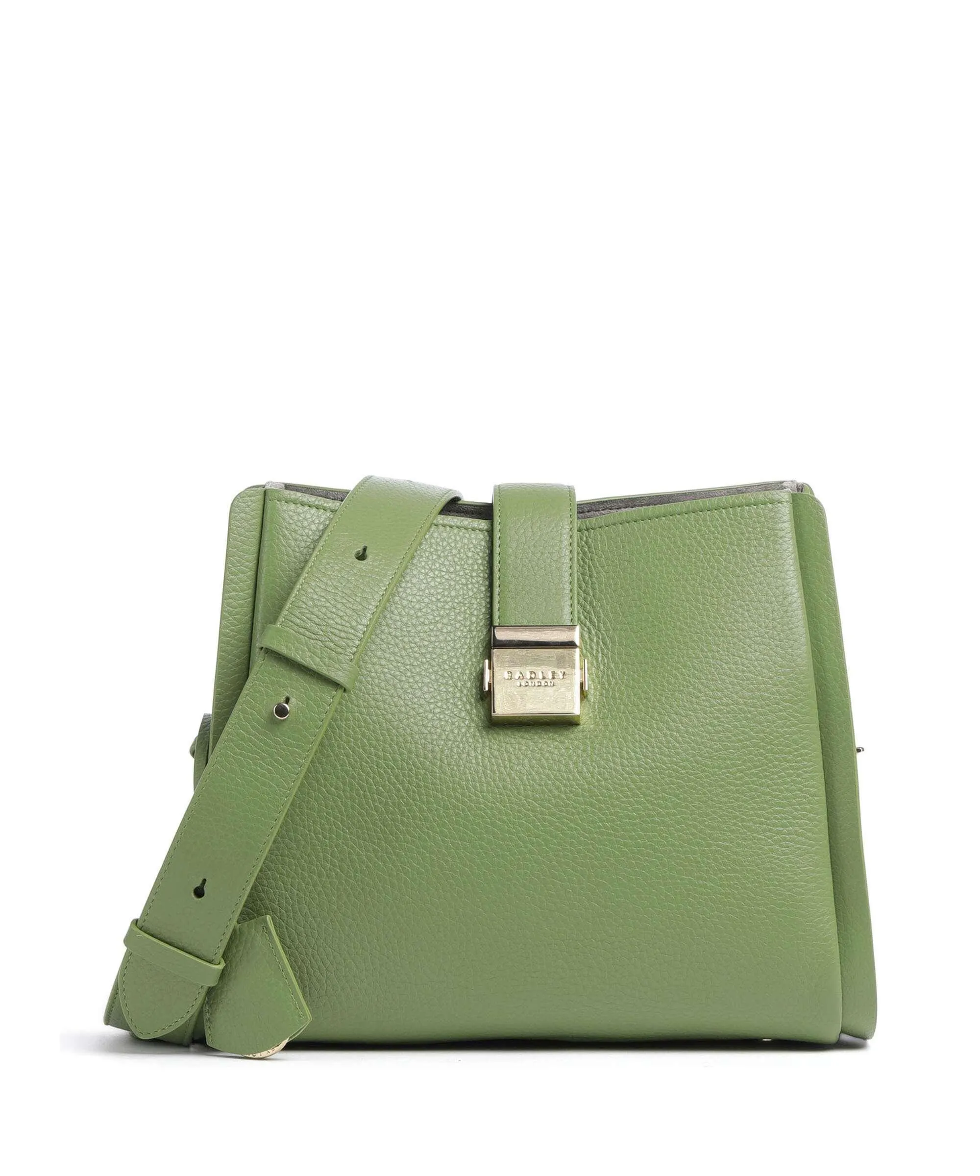  Radley London Sloane Street Borsa a tracolla pelle di vacchetta grana verde  