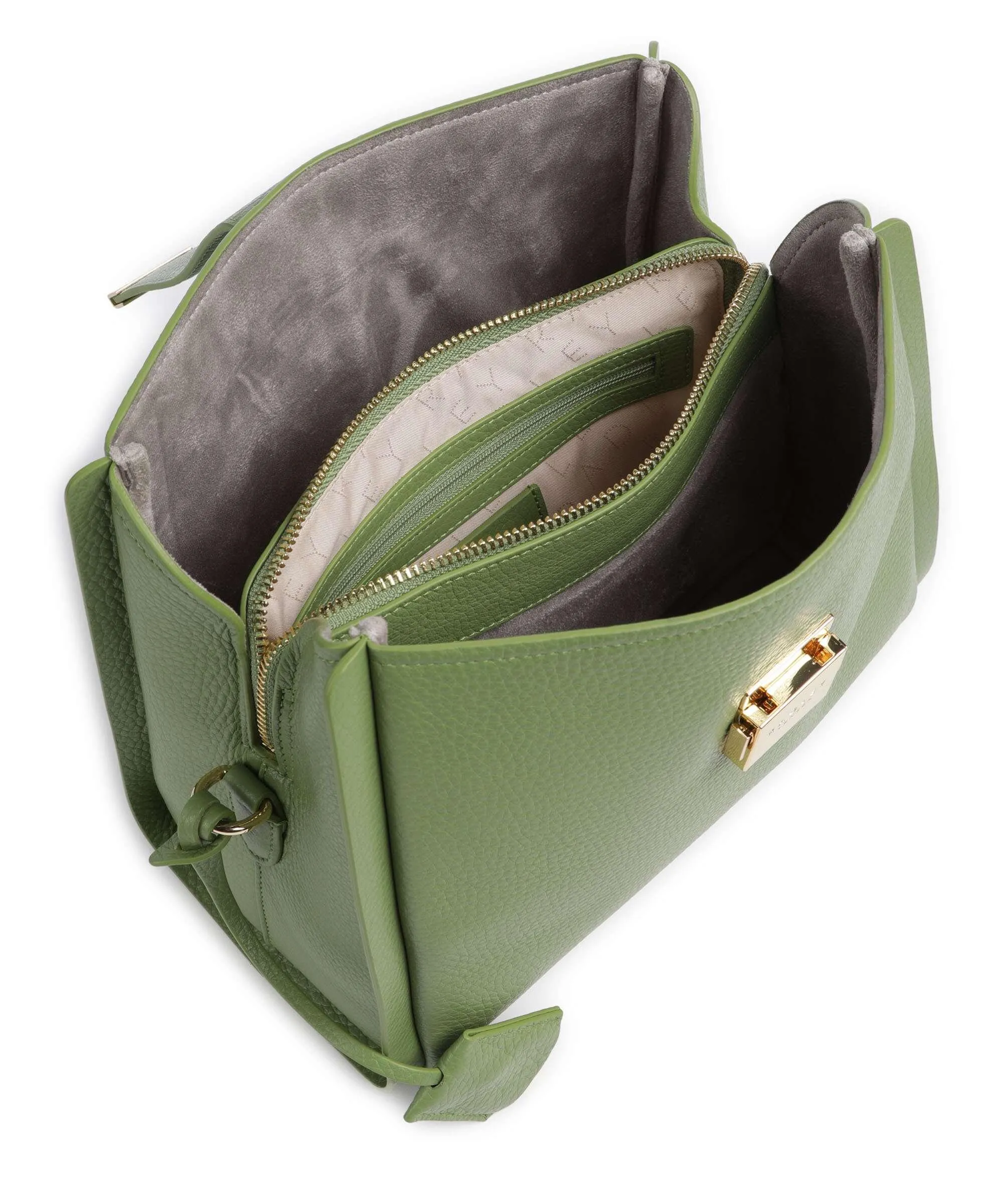  Radley London Sloane Street Borsa a tracolla pelle di vacchetta grana verde  
