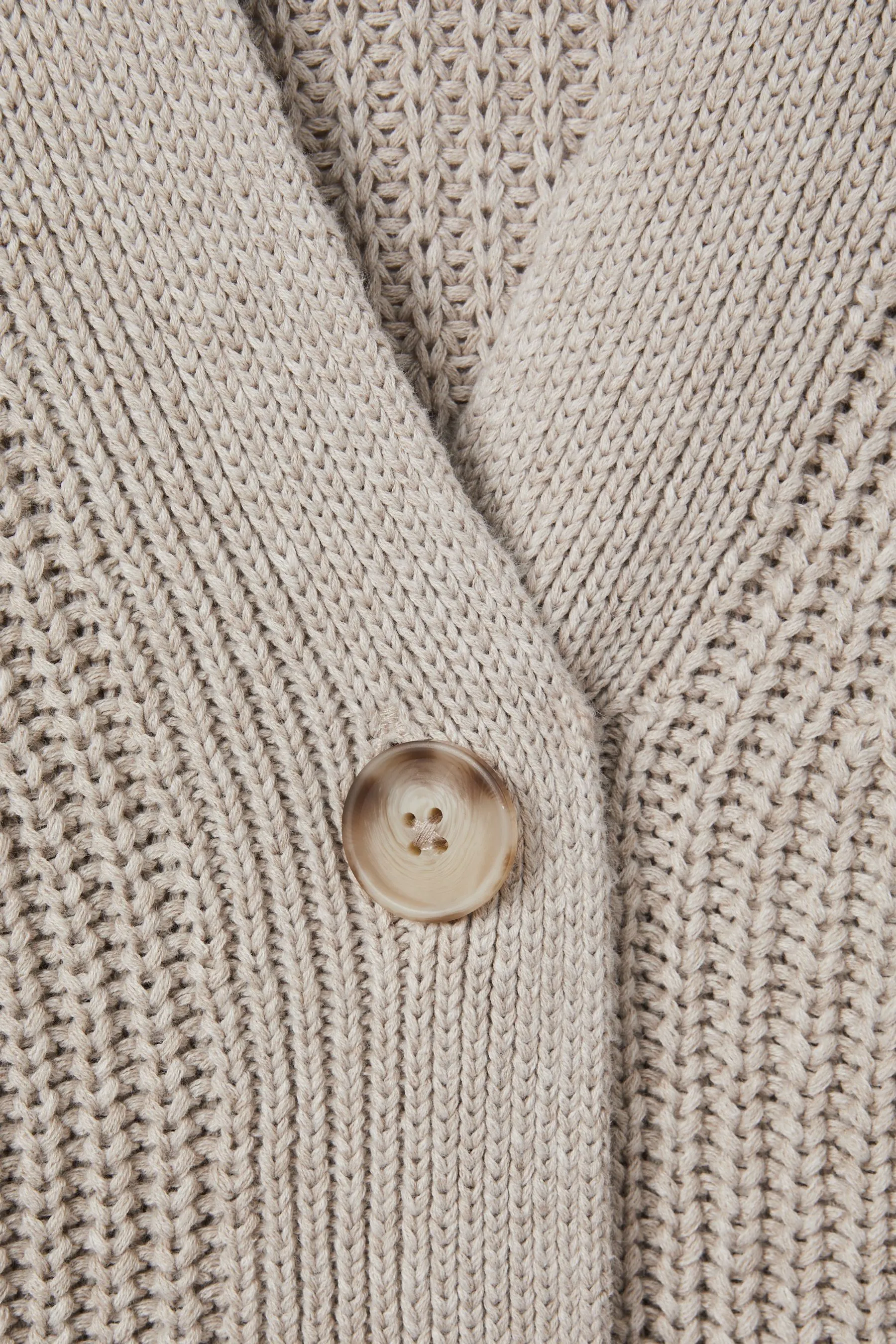 Reiss Ariana Cardigan lavorato a maglia in misto cotone/lino    