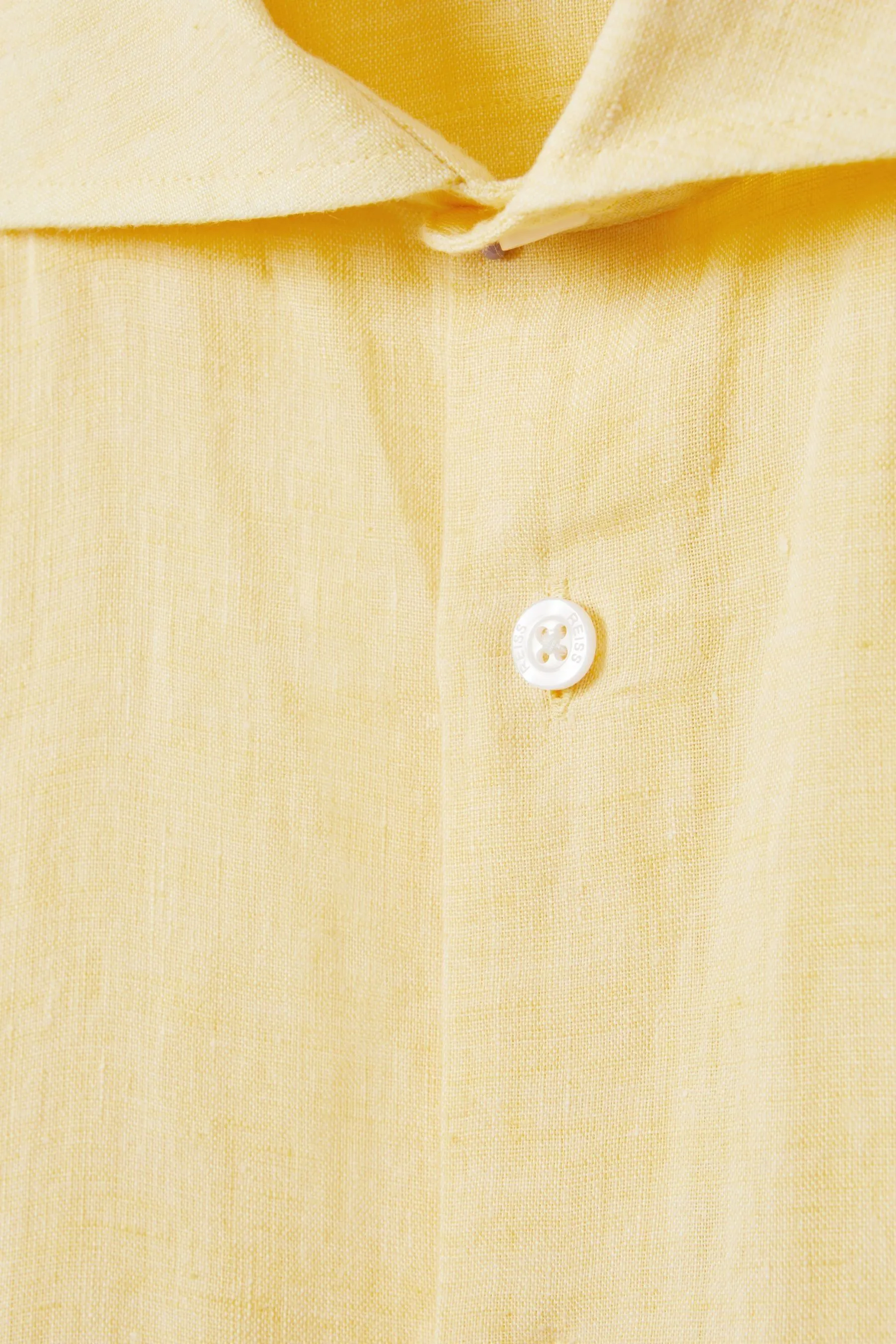 Reiss Camicia passante Bottone in lino Ruban    