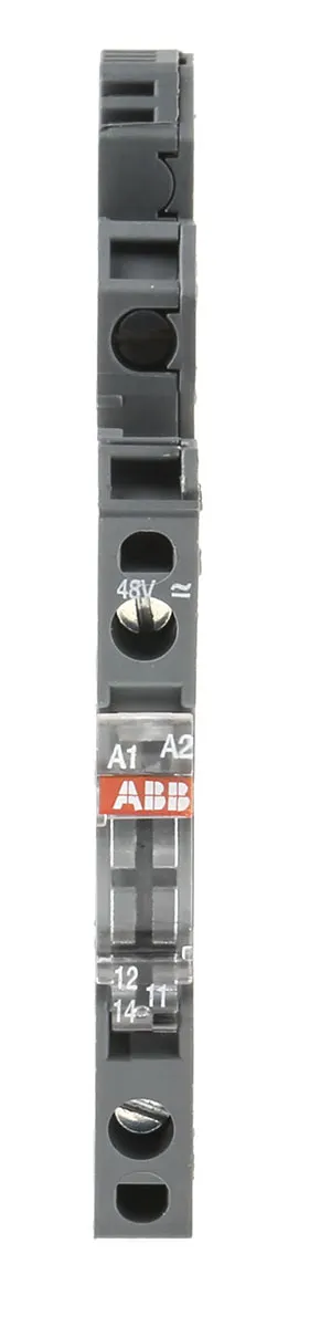 Relè d'interfaccia ABB serie R600, bobina 48V ca/cc, Guida DIN, contatti SPDT