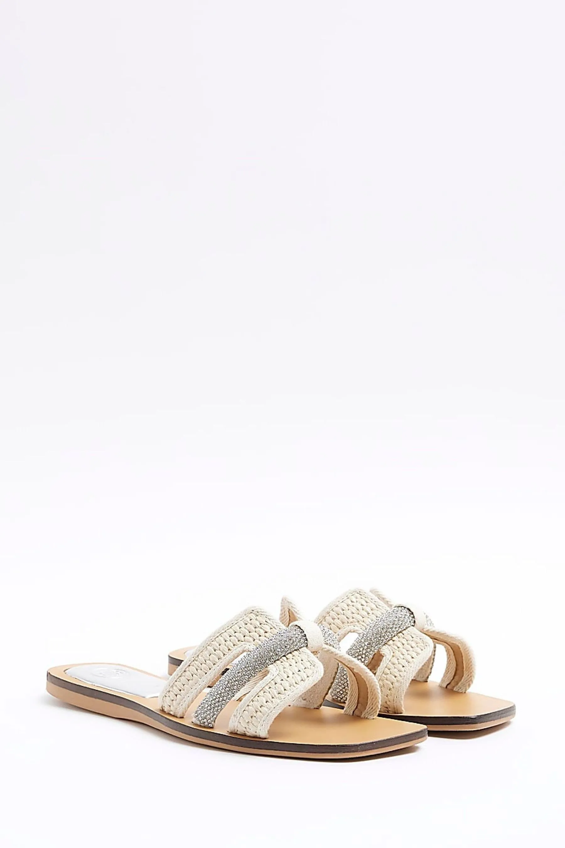 River Island in pelle con cinturino Sandali