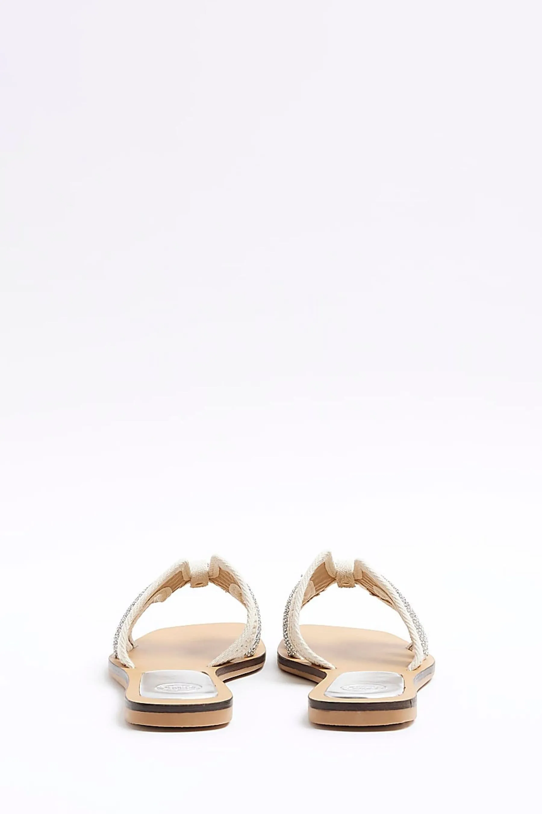 River Island in pelle con cinturino Sandali