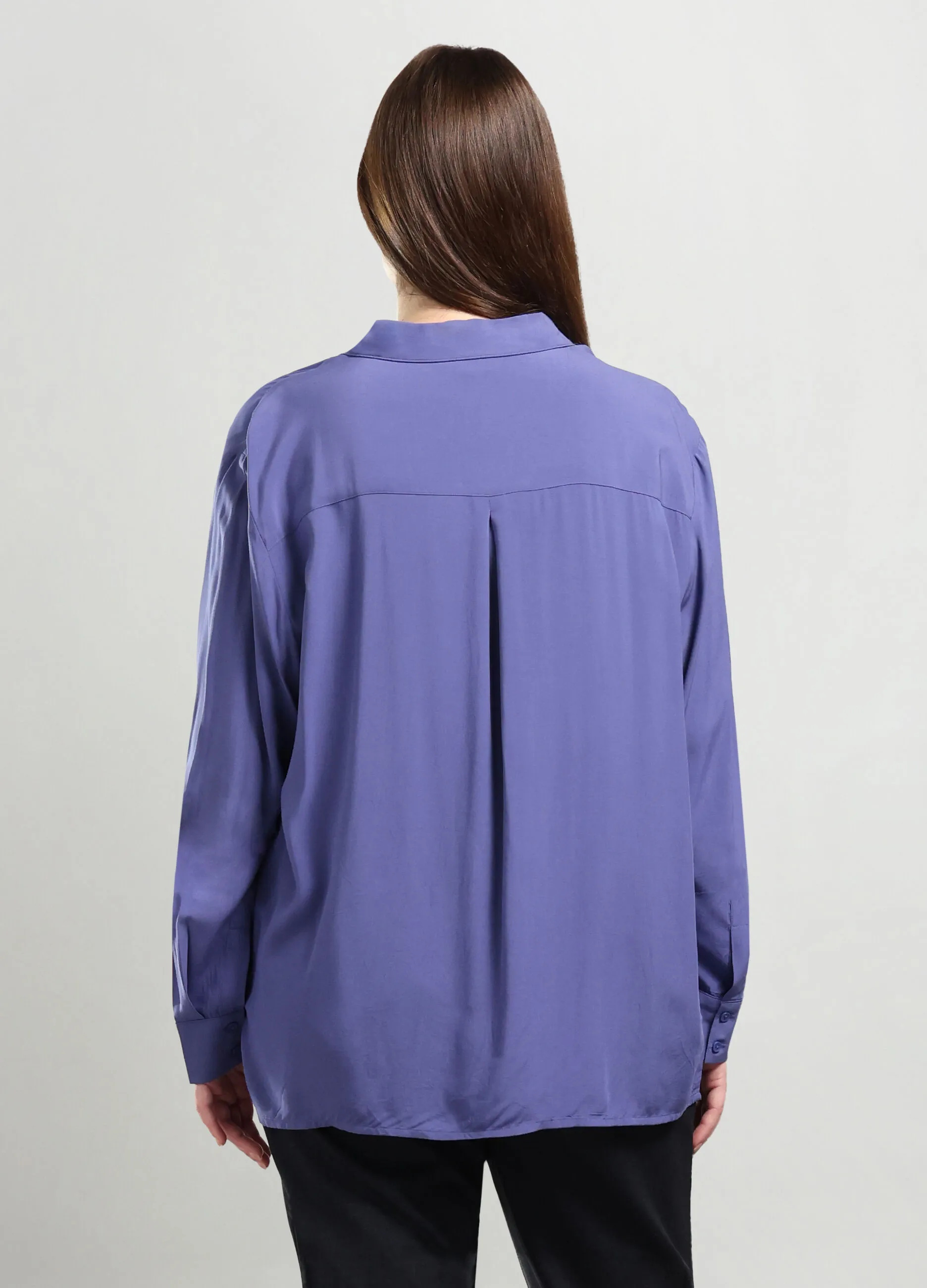 ROSA THEA  Camicia in pura viscosa donna curvy