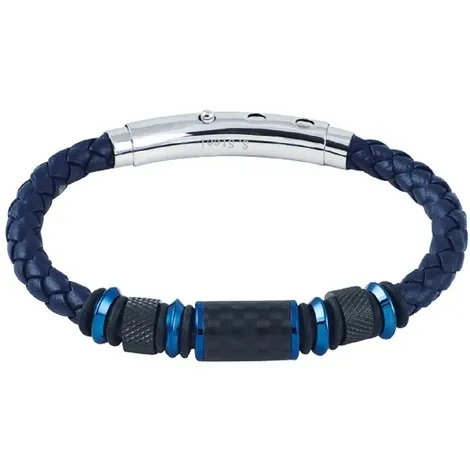 ROSSOAMANTE Bracciale uomo in acciaio