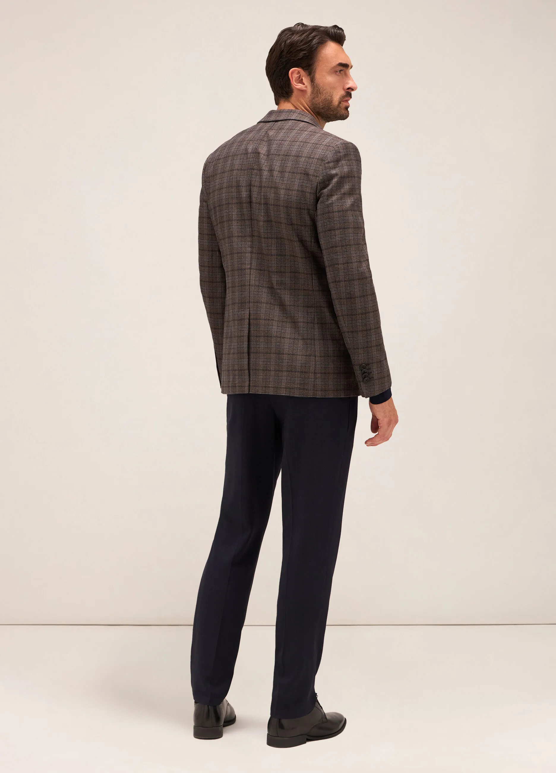 RUMFORD  Blazer in cotone stretch a quadri uomo