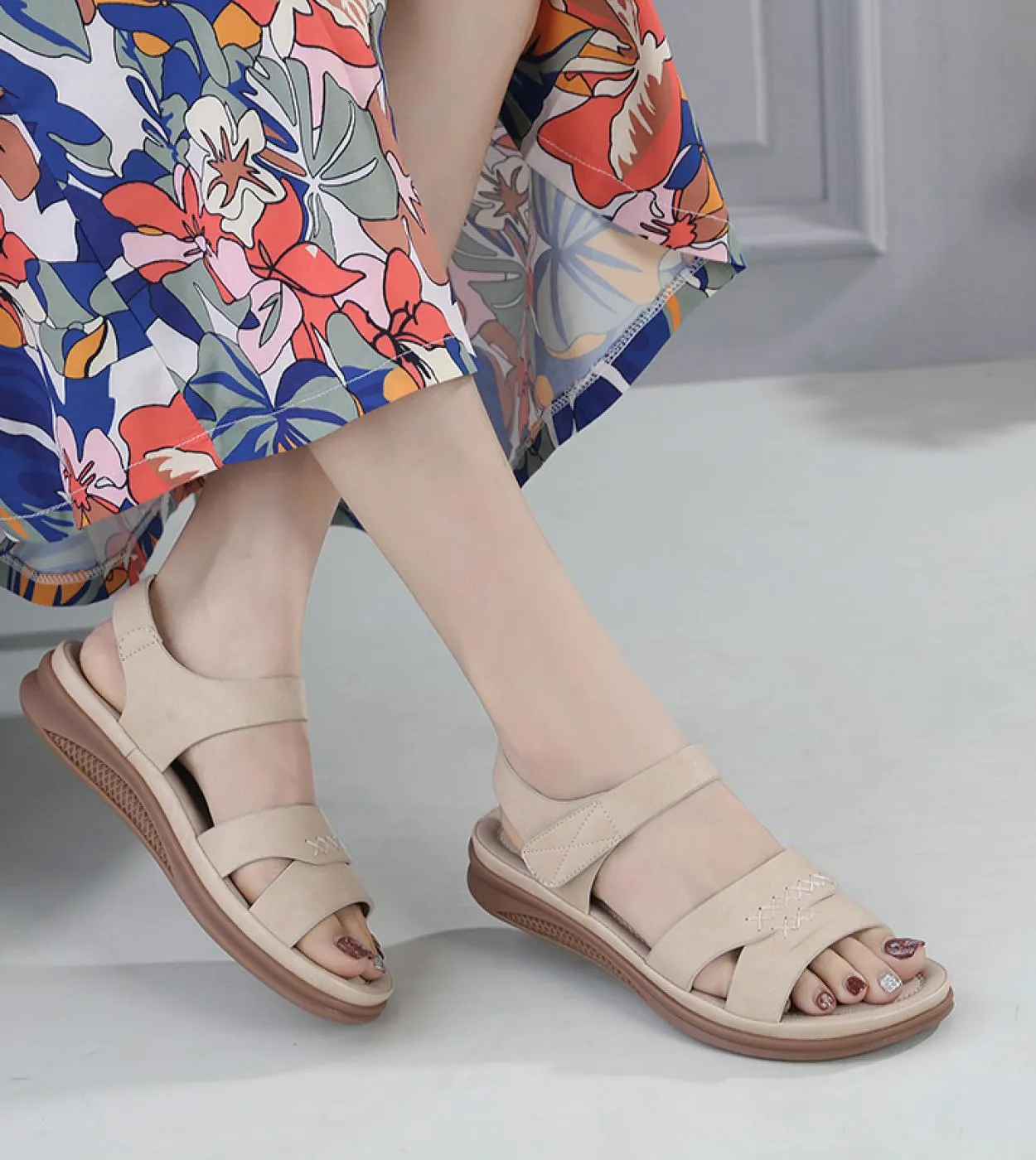 Sandali da donna Sandali con tacco basso Scarpe estive Scarpe basse da donna Sandalias Mujer Casual da donna Infradito Drop Ship