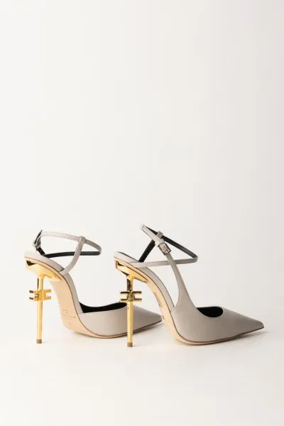 Sandali slingback alti con tacco scultura Perla