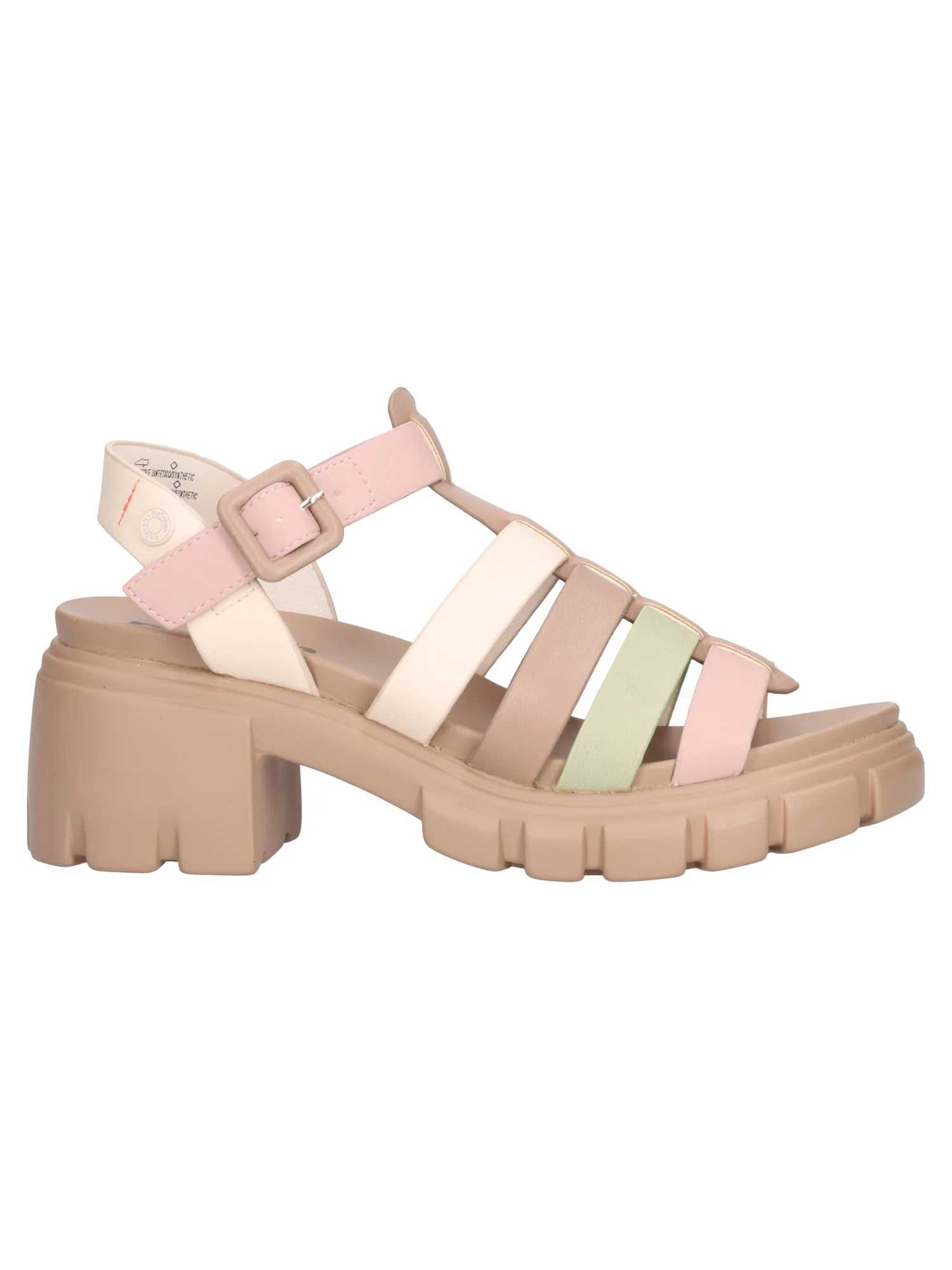 Sandalo con tacco largo Refresh Vegan da donna taupe