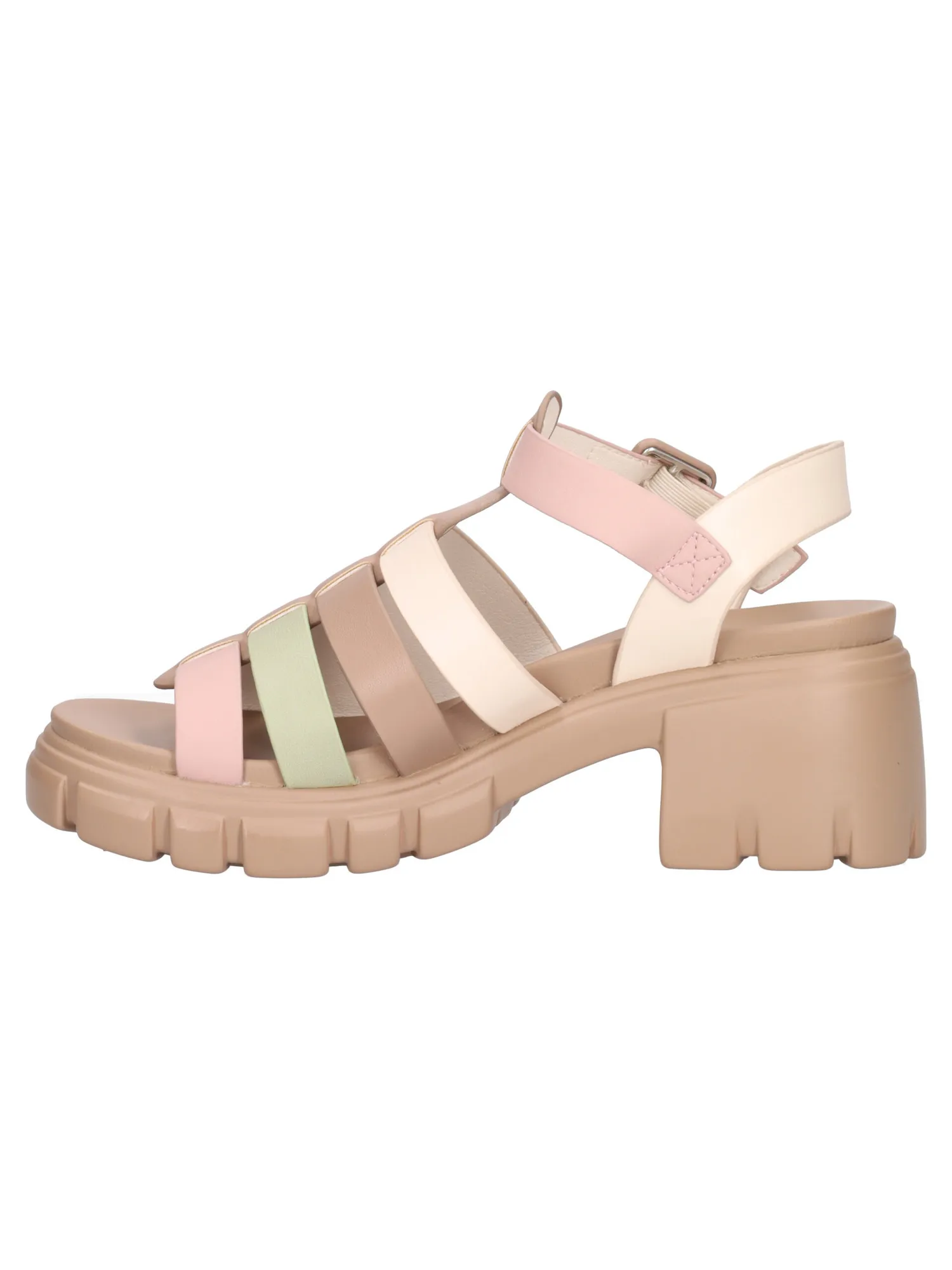 Sandalo con tacco largo Refresh Vegan da donna taupe