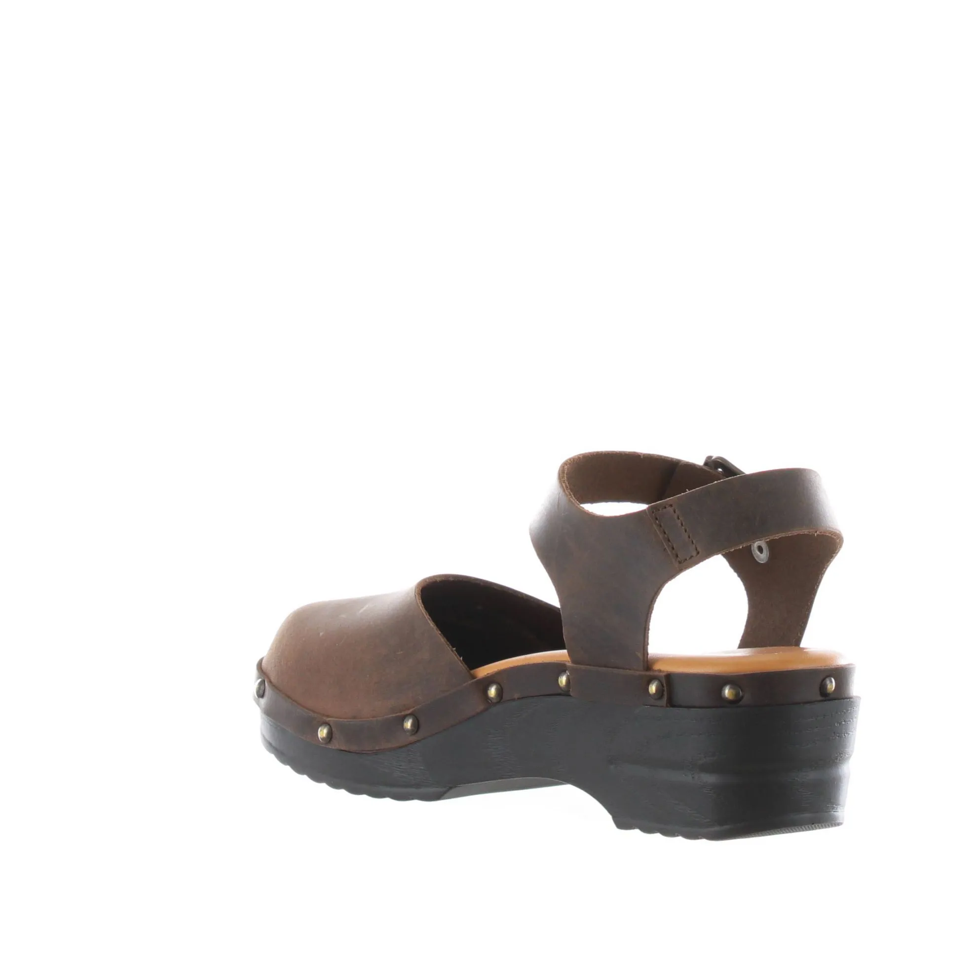 Sandalo in pelle con suola platform