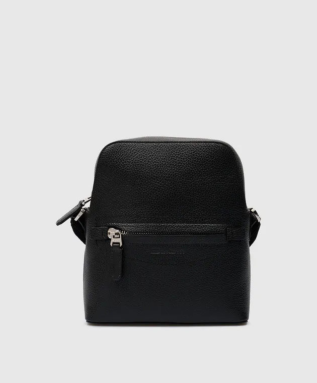 Santoni Borsa in pelle nera UIBBA2394LIAAD1
