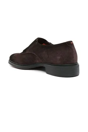 SANTONI Calzature,Scarpe Monks in suede marrone 