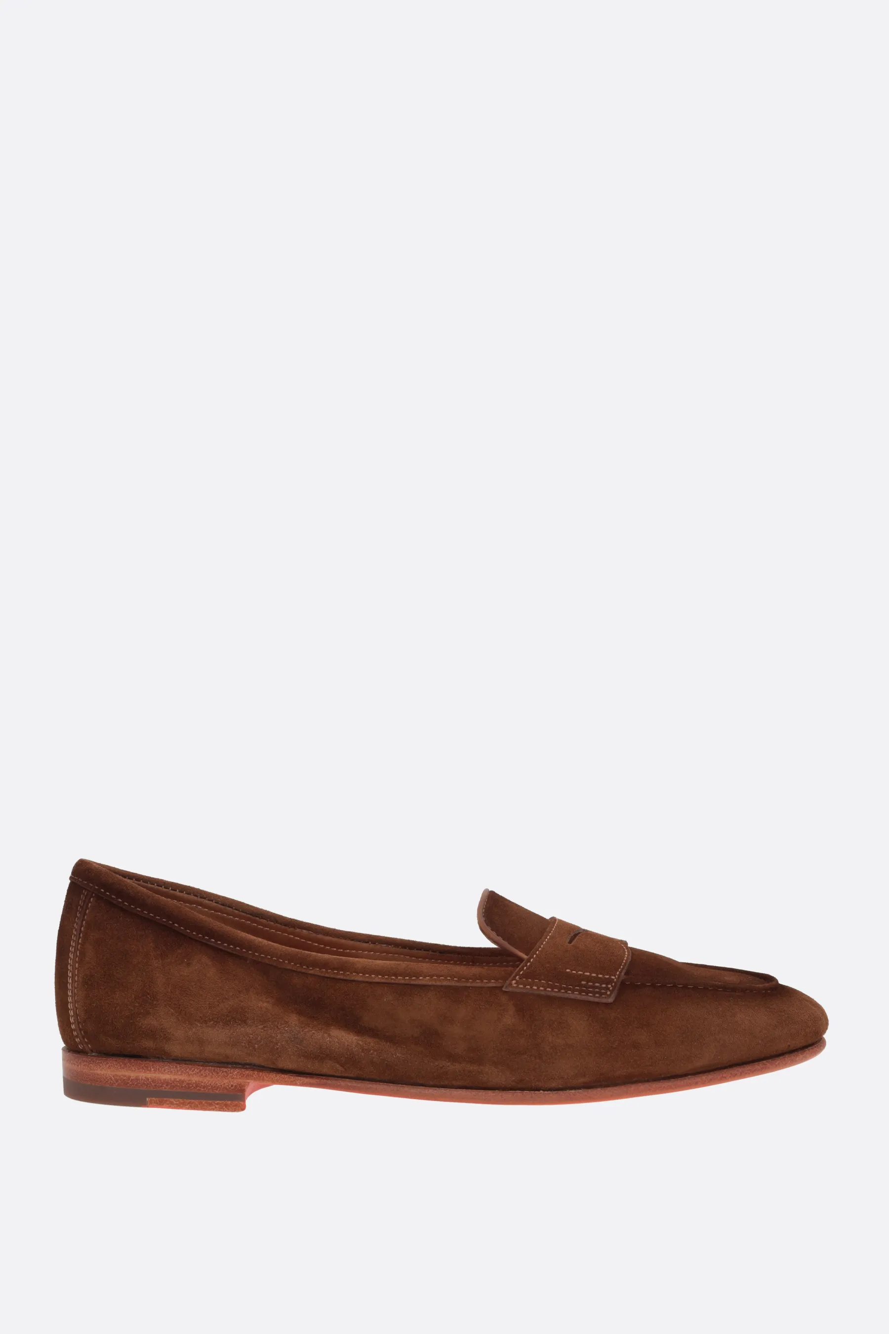 SANTONI mocassino penny Carla in suede