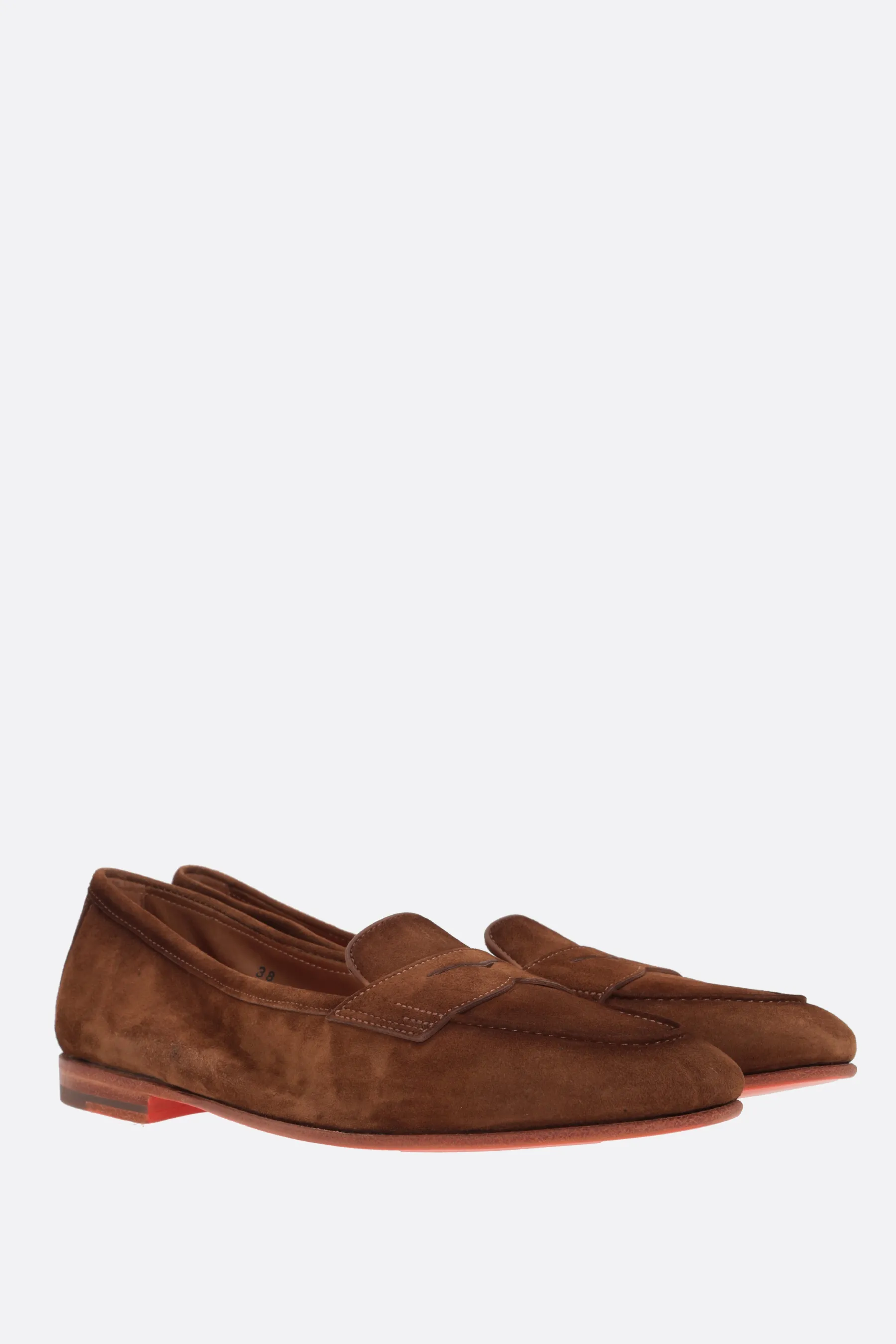 SANTONI mocassino penny Carla in suede