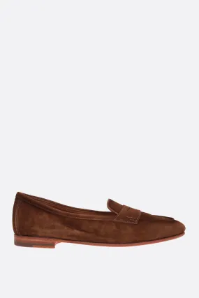 SANTONI mocassino penny Carla in suede