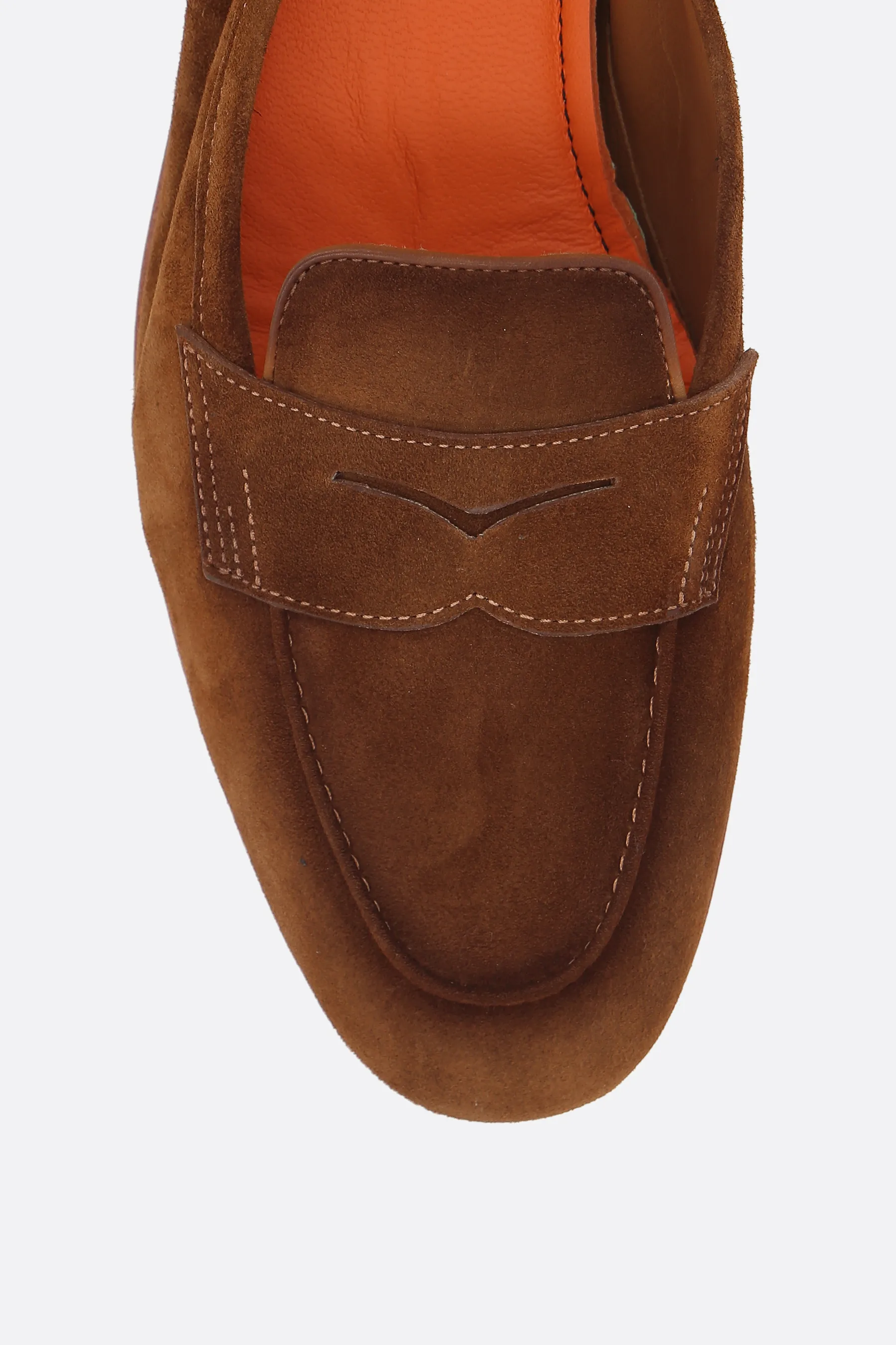 SANTONI mocassino penny Carla in suede