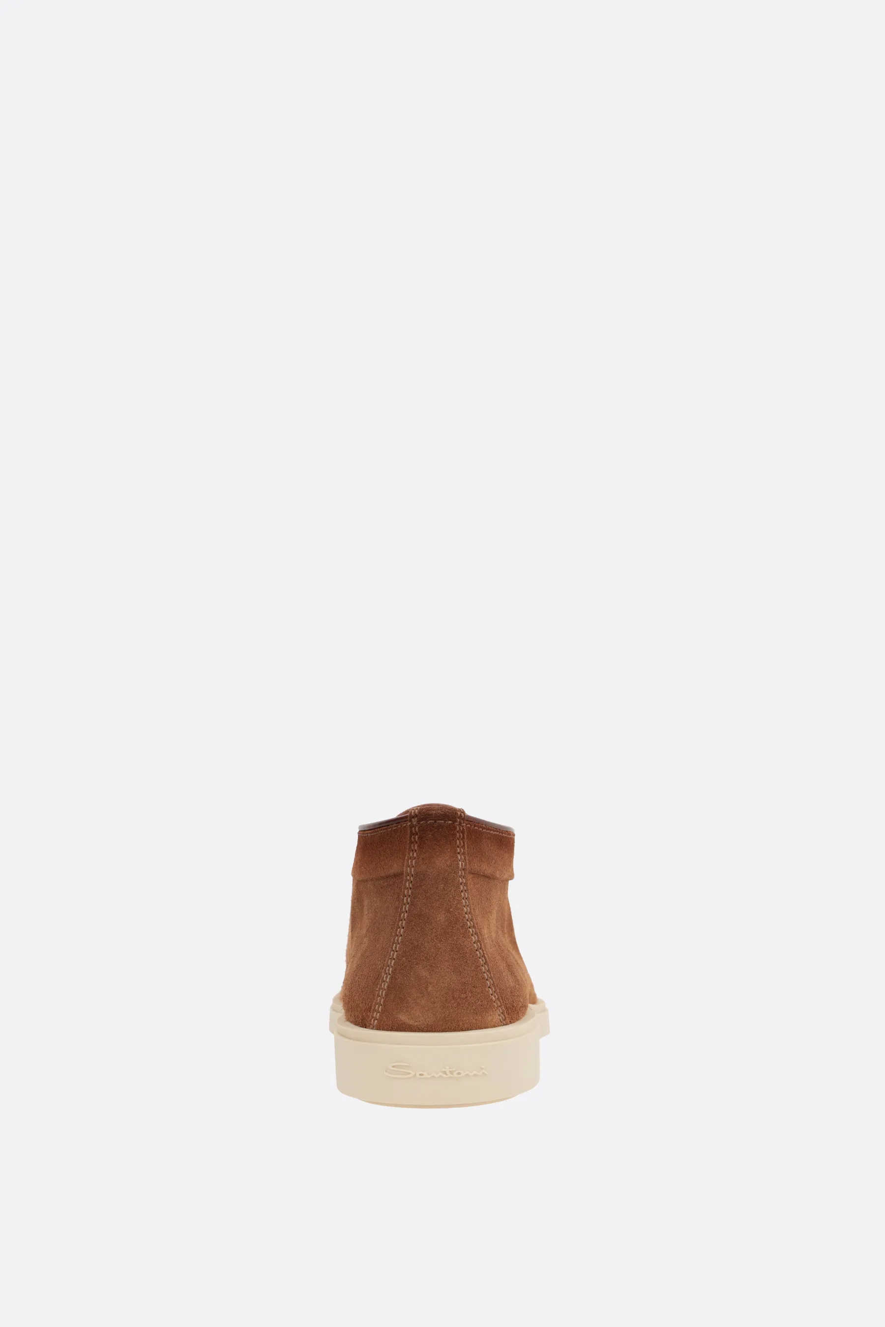 SANTONI polacchino slip-on in suede