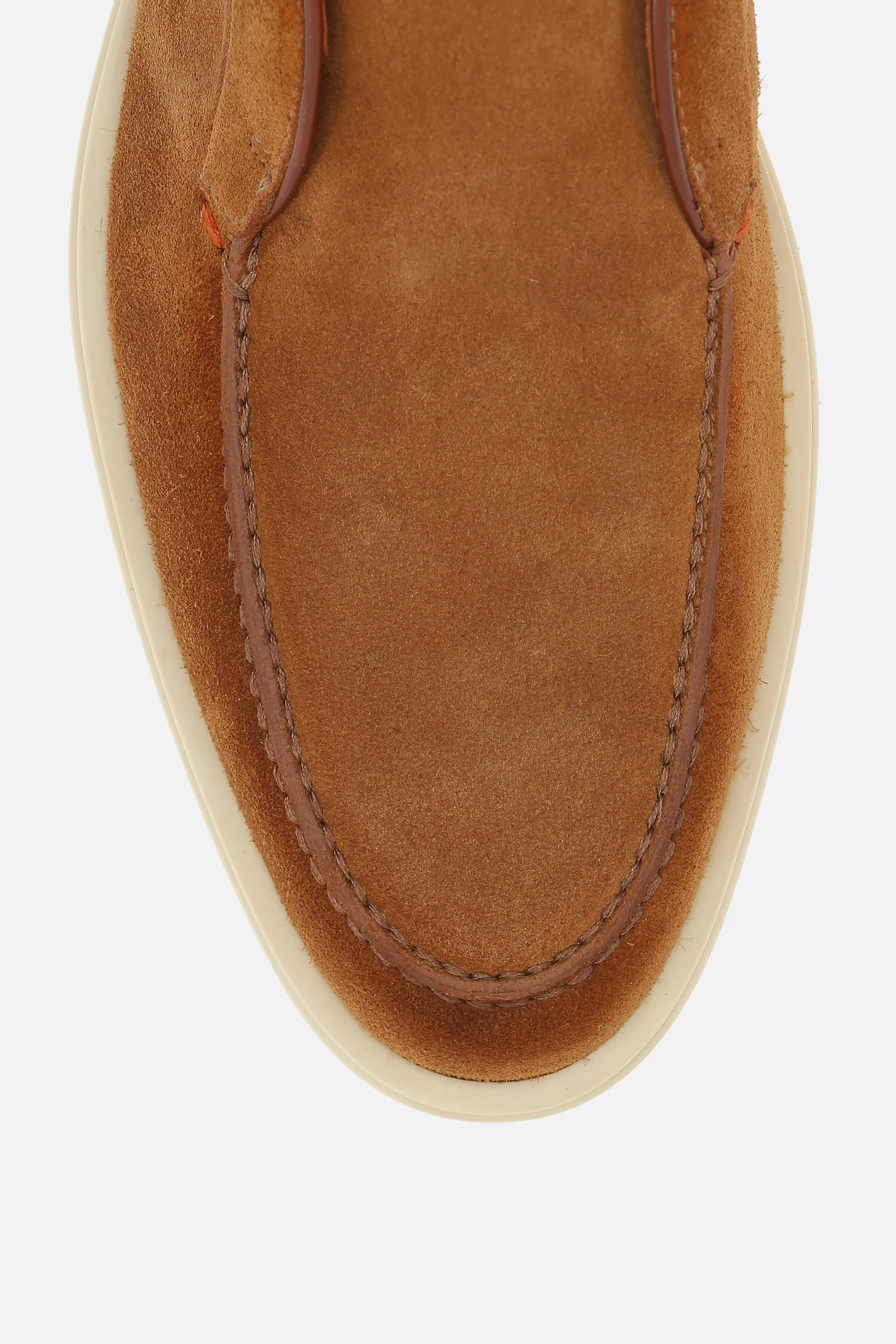 SANTONI polacchino slip-on in suede