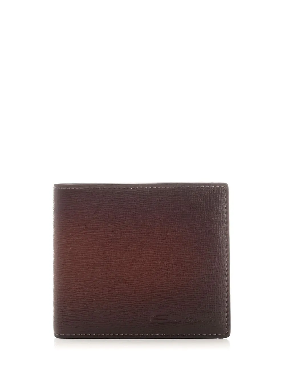   Santoni  Portafogli in pelle marrone  