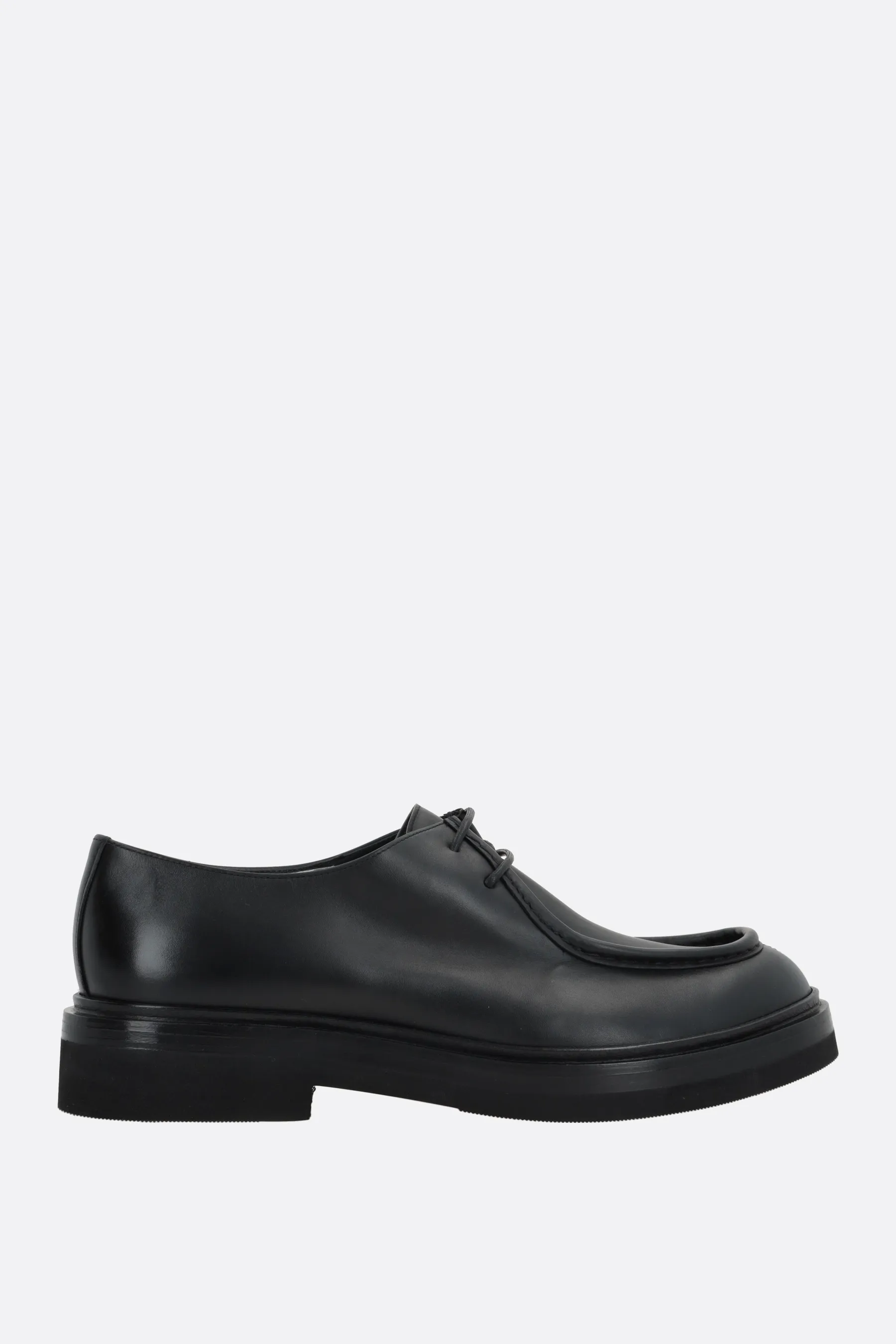 SANTONI scarpa derby in pelle liscia