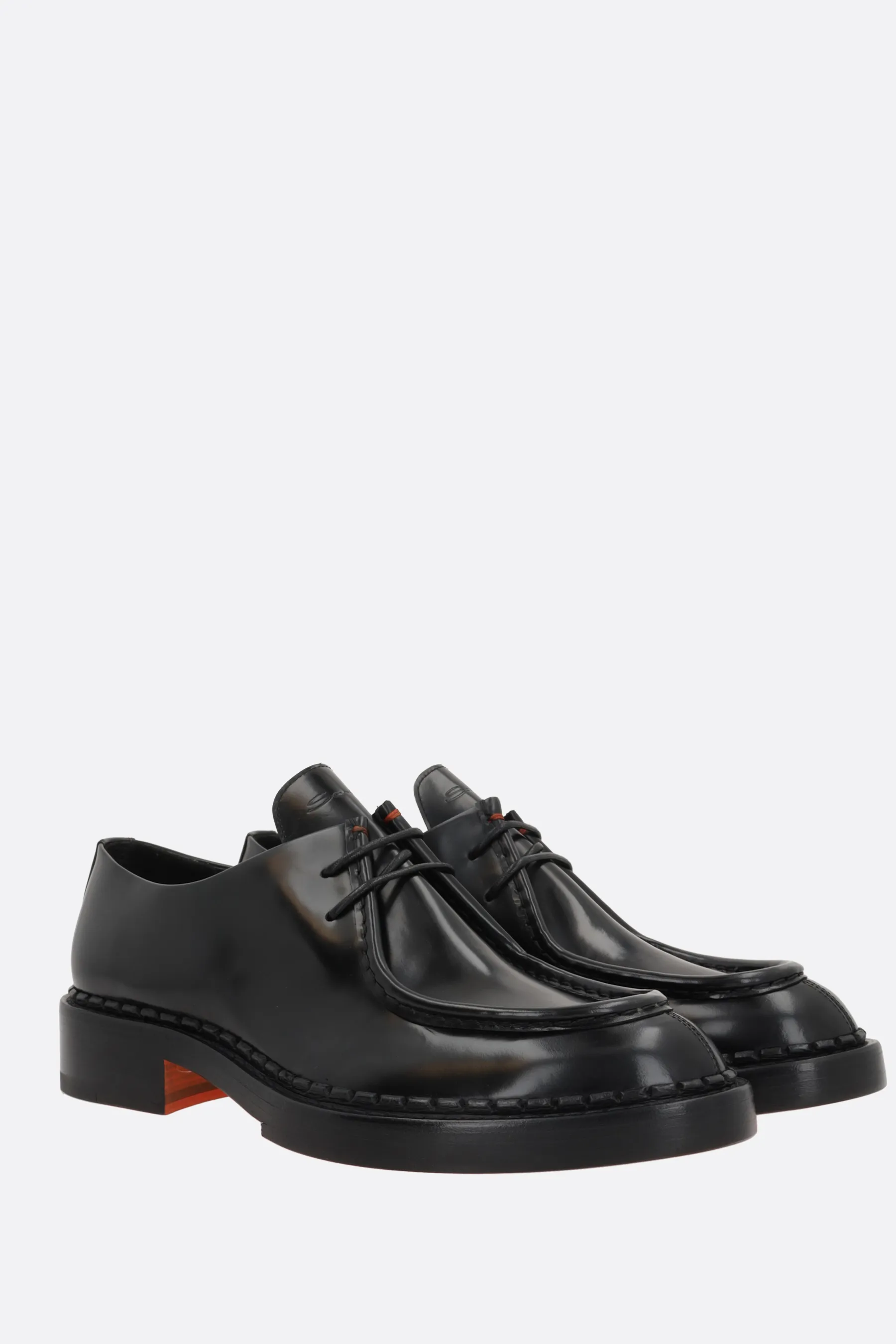  SANTONI X 10 CORSO COMO scapra stringata in pelle spazzolata 