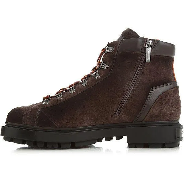 Santoni  ---------    ------------ scarpe anfibi anfibi marrone
