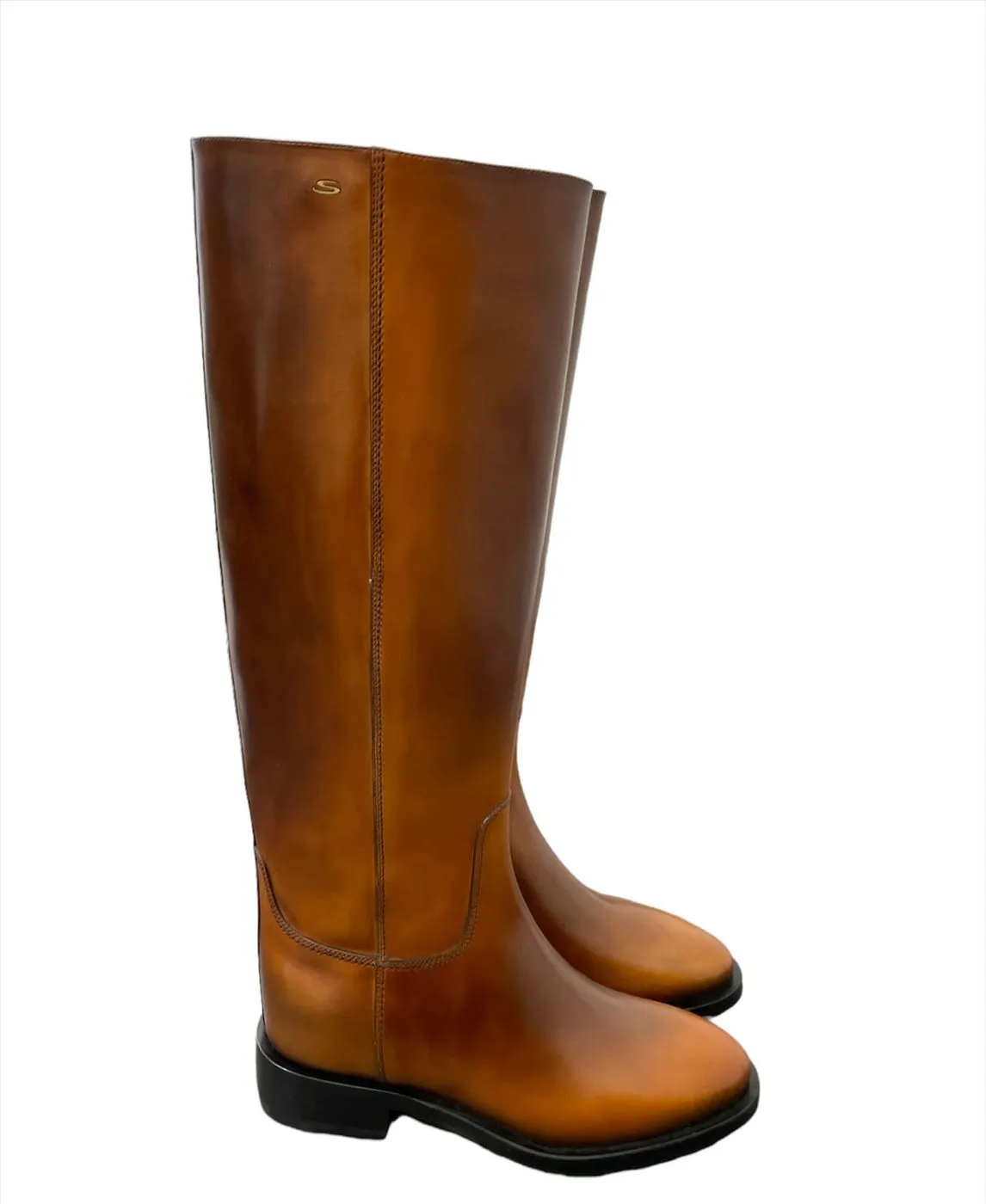 Santoni  ---------    ------------ scarpe stivali stivale pelle marrone