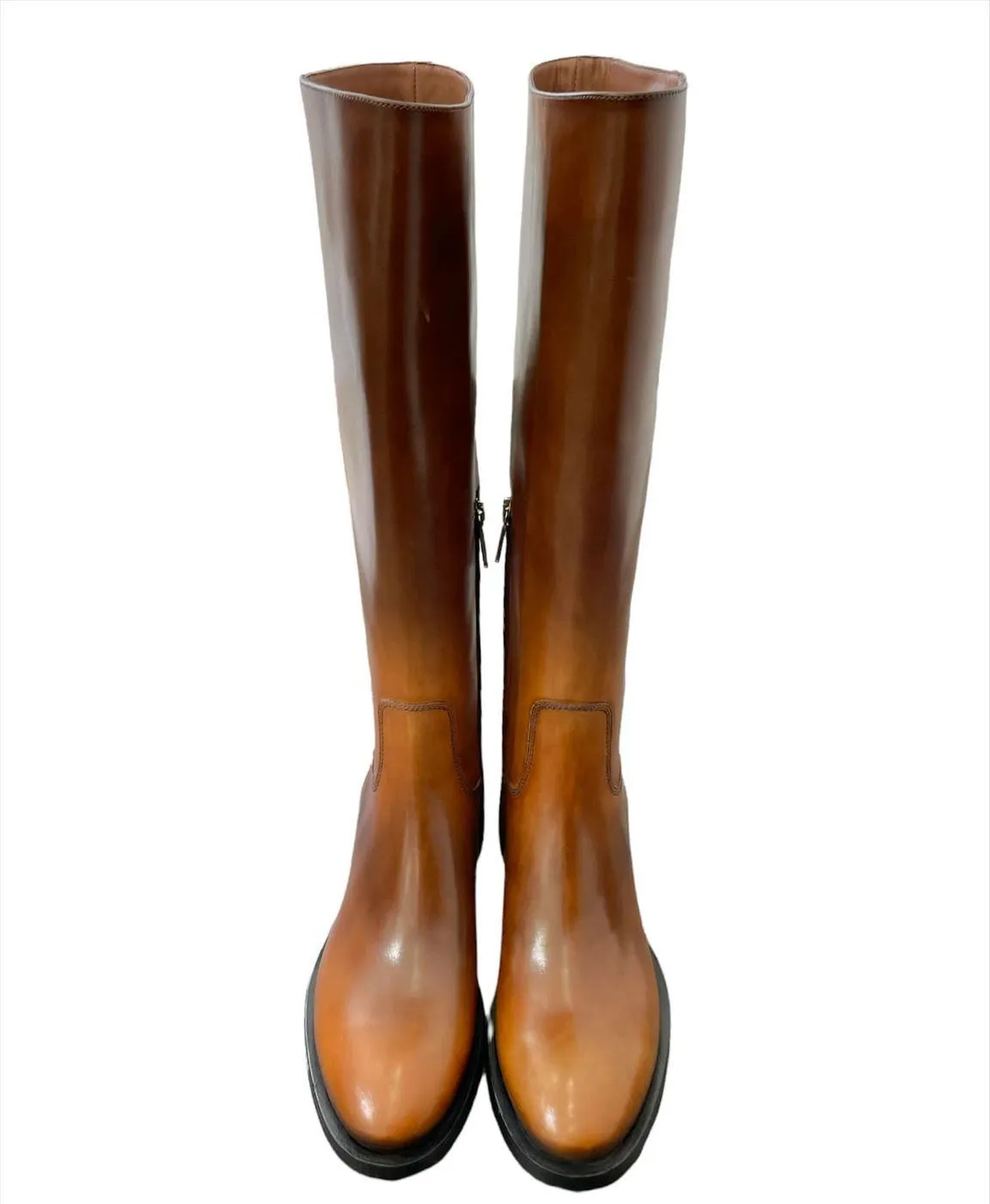 Santoni  ---------    ------------ scarpe stivali stivale pelle marrone
