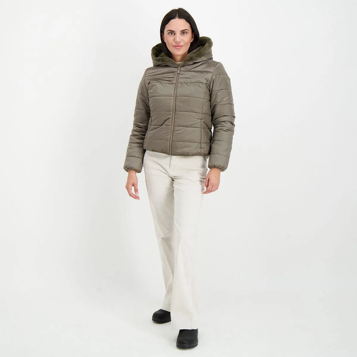      SAVE THE DUCK ECO PELLICCIA REVERSIBILE LAILA DONNA  