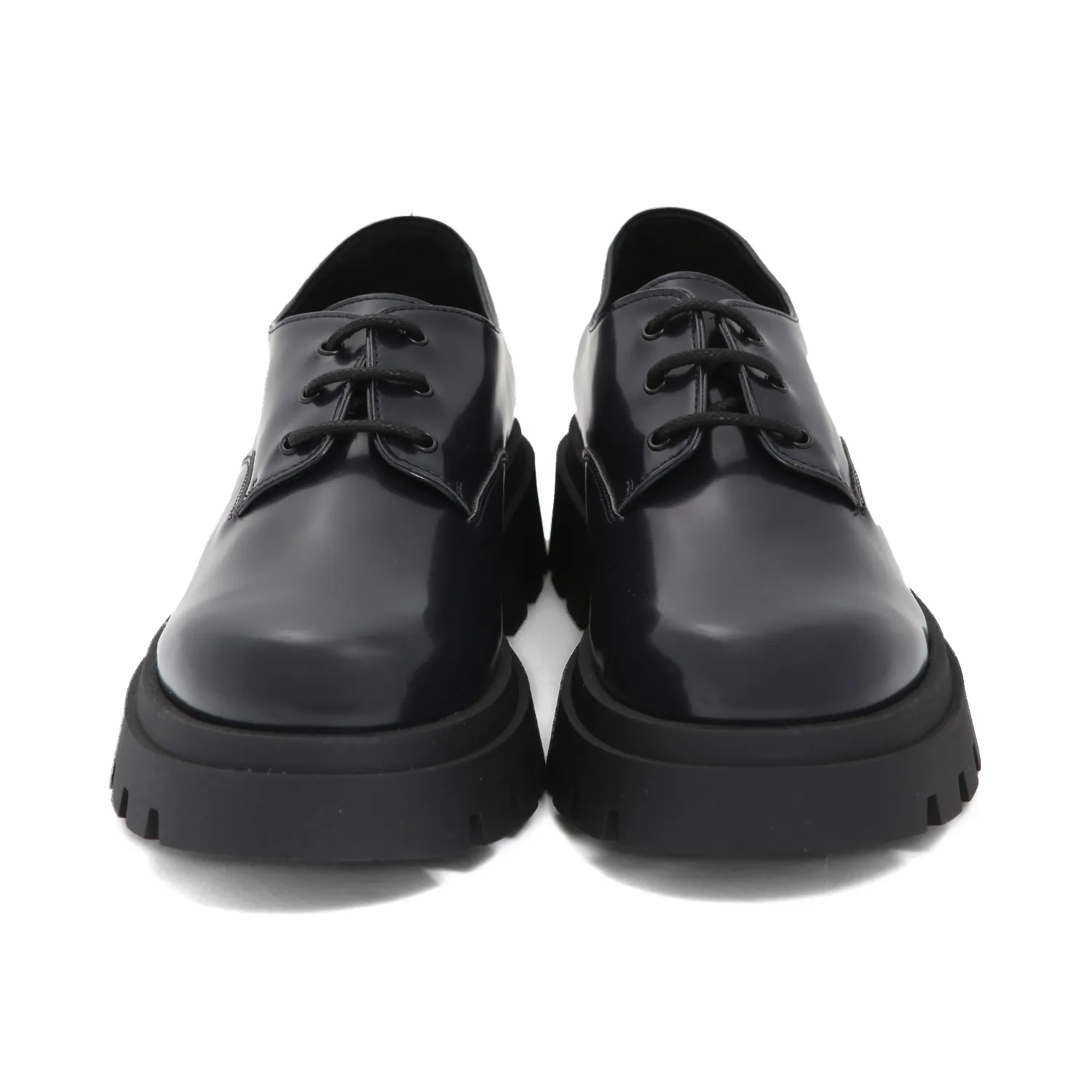 Scarpa Derby Blu Navy In Pelle Bambino E Teen