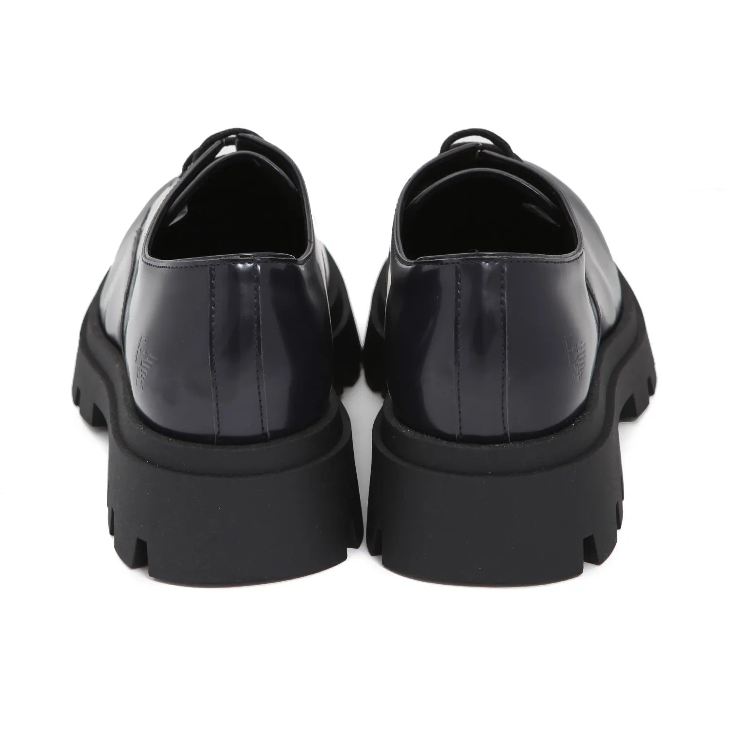 Scarpa Derby Blu Navy In Pelle Bambino E Teen