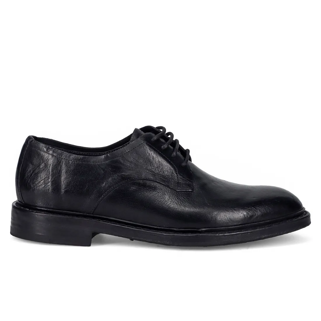 Scarpa derby da uomo Brecos in pelle bottalata nera