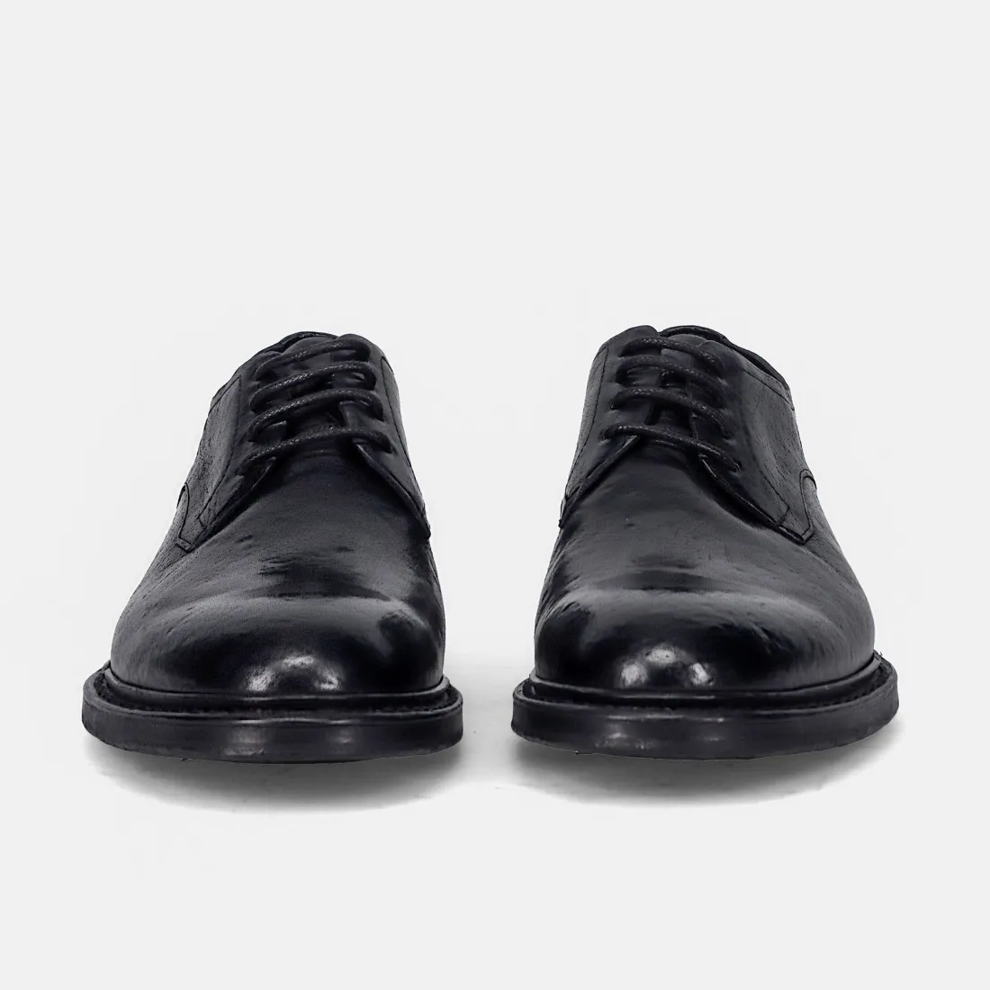 Scarpa derby da uomo Brecos in pelle bottalata nera