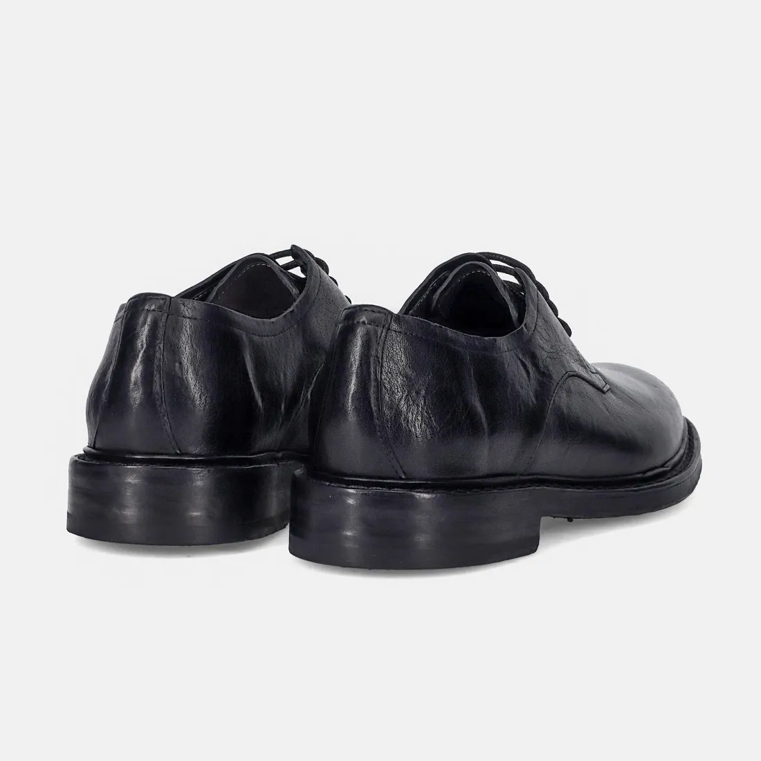 Scarpa derby da uomo Brecos in pelle bottalata nera