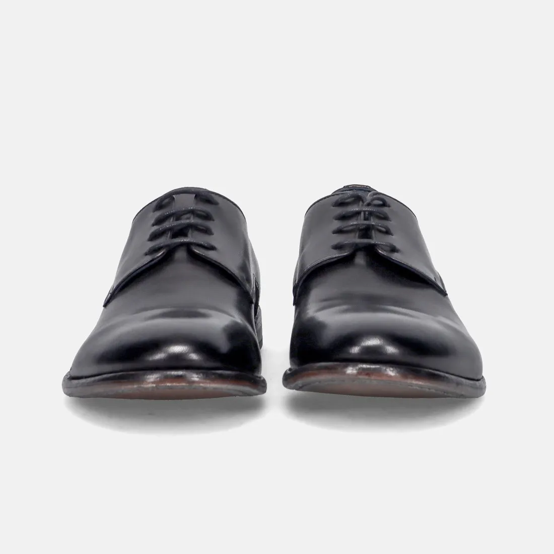 Scarpa derby da uomo Calpierre K030 nera in pelle