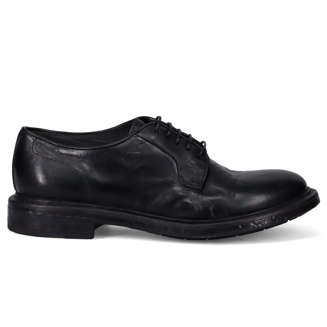 Scarpa stringata derby da uomo Moma in pelle nera