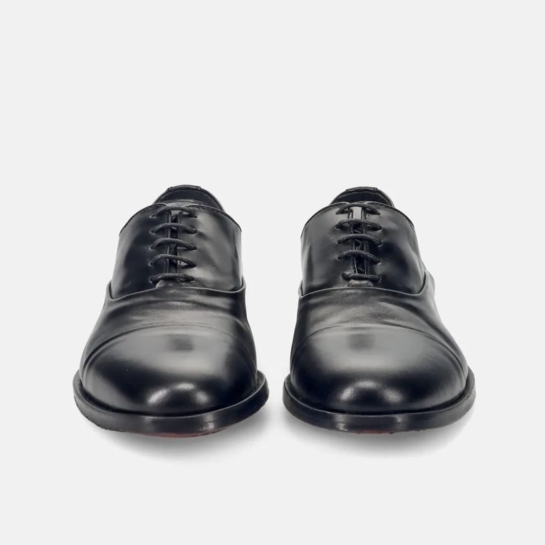 Scarpa stringata oxford da uomo Pawelk's in pelle nera con puntale