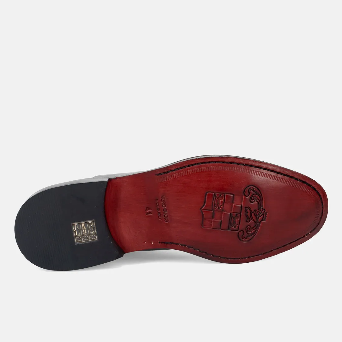 Scarpa stringata oxford da uomo Pawelk's in pelle nera con puntale