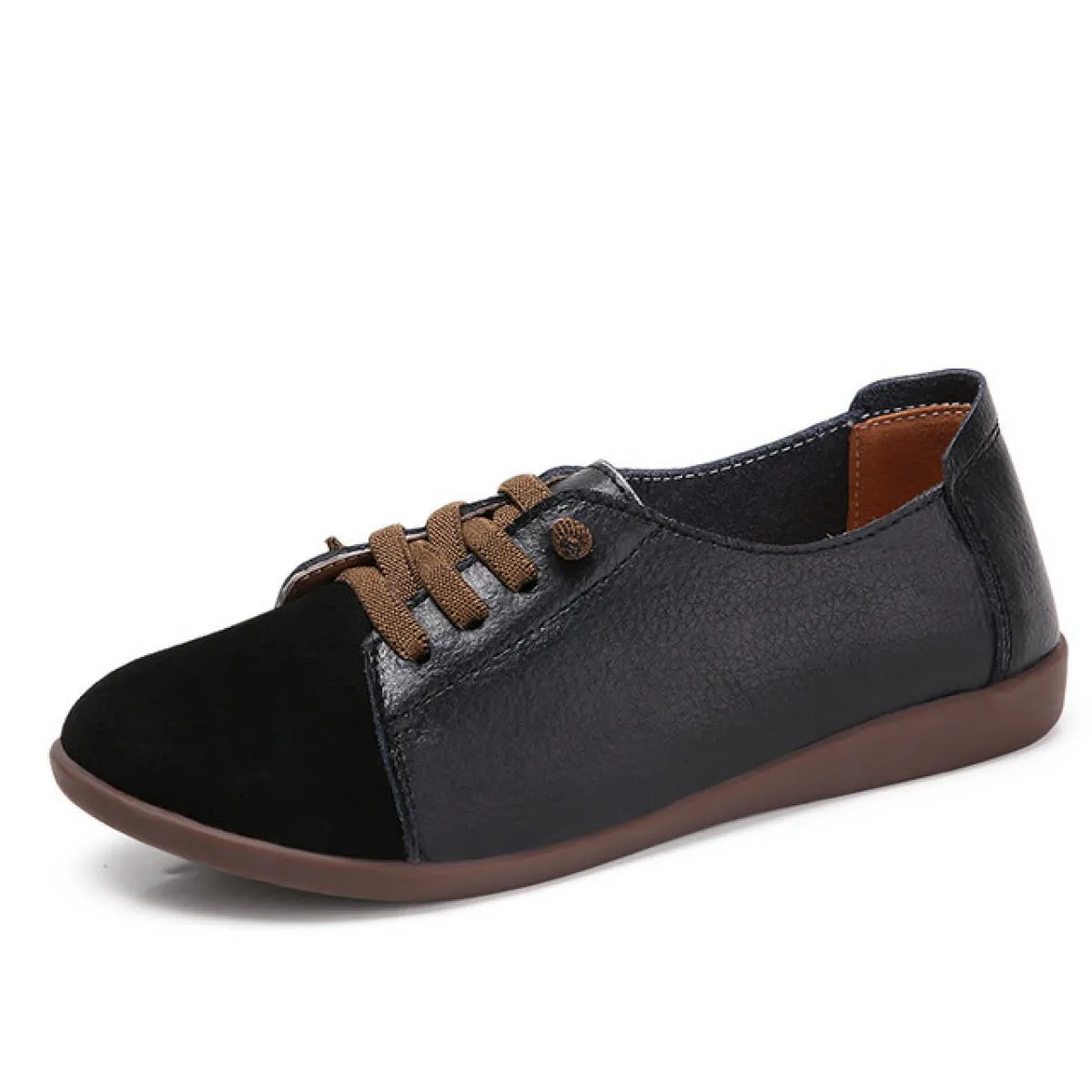 Scarpe basse da donna Scarpe in vera pelle Mocassini moda donna Sneaker Colore misto Slip On Lace Up Scarpe casual da donna Pl