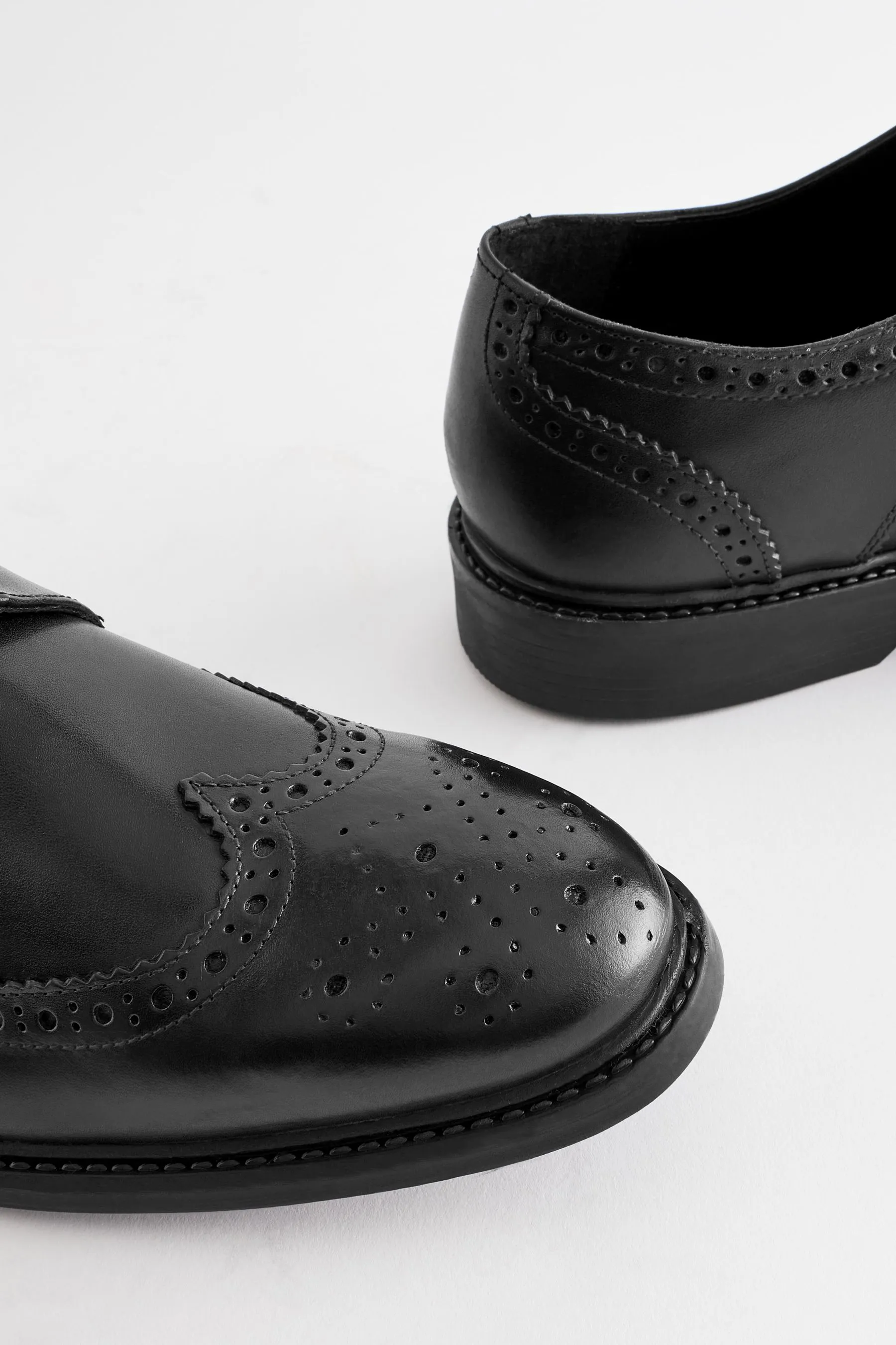 Scarpe brogue Derby in pelle    