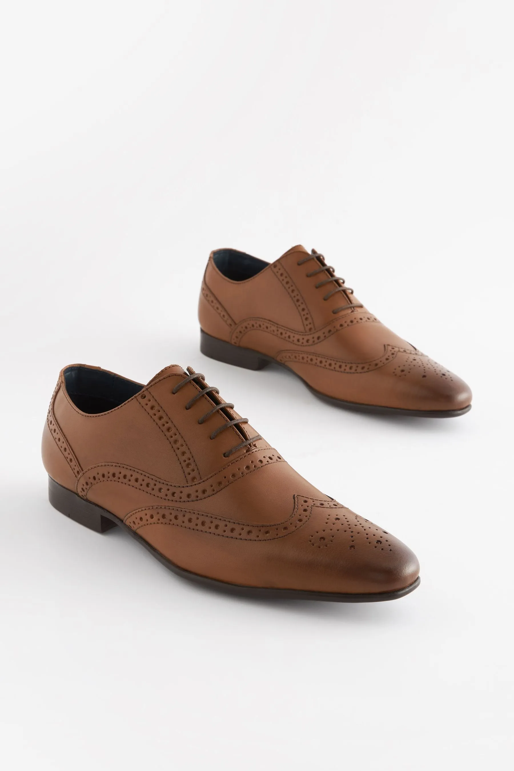 Scarpe brogue Oxford in pelle    