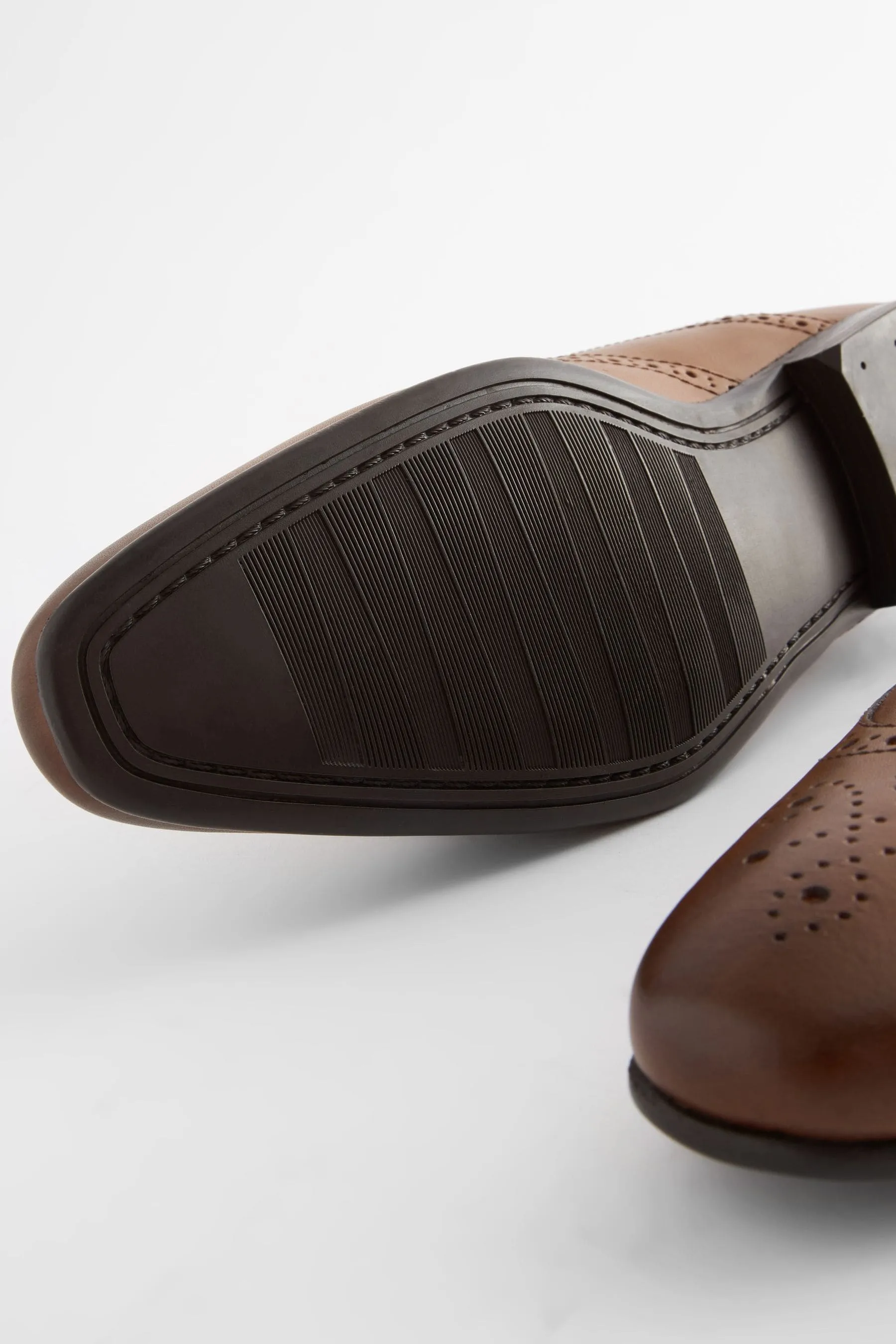 Scarpe brogue Oxford in pelle    